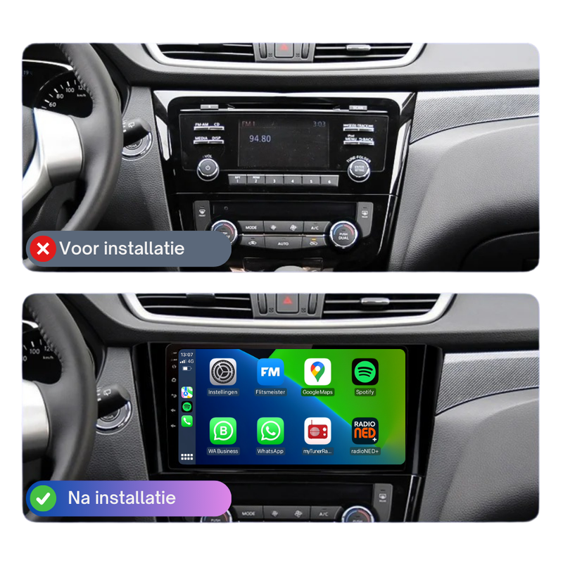Nissan Qashqai / X-Trail CarPlay & Android Auto autoradio | 2014 t/m 2021 | Android 15 | Davilon-3