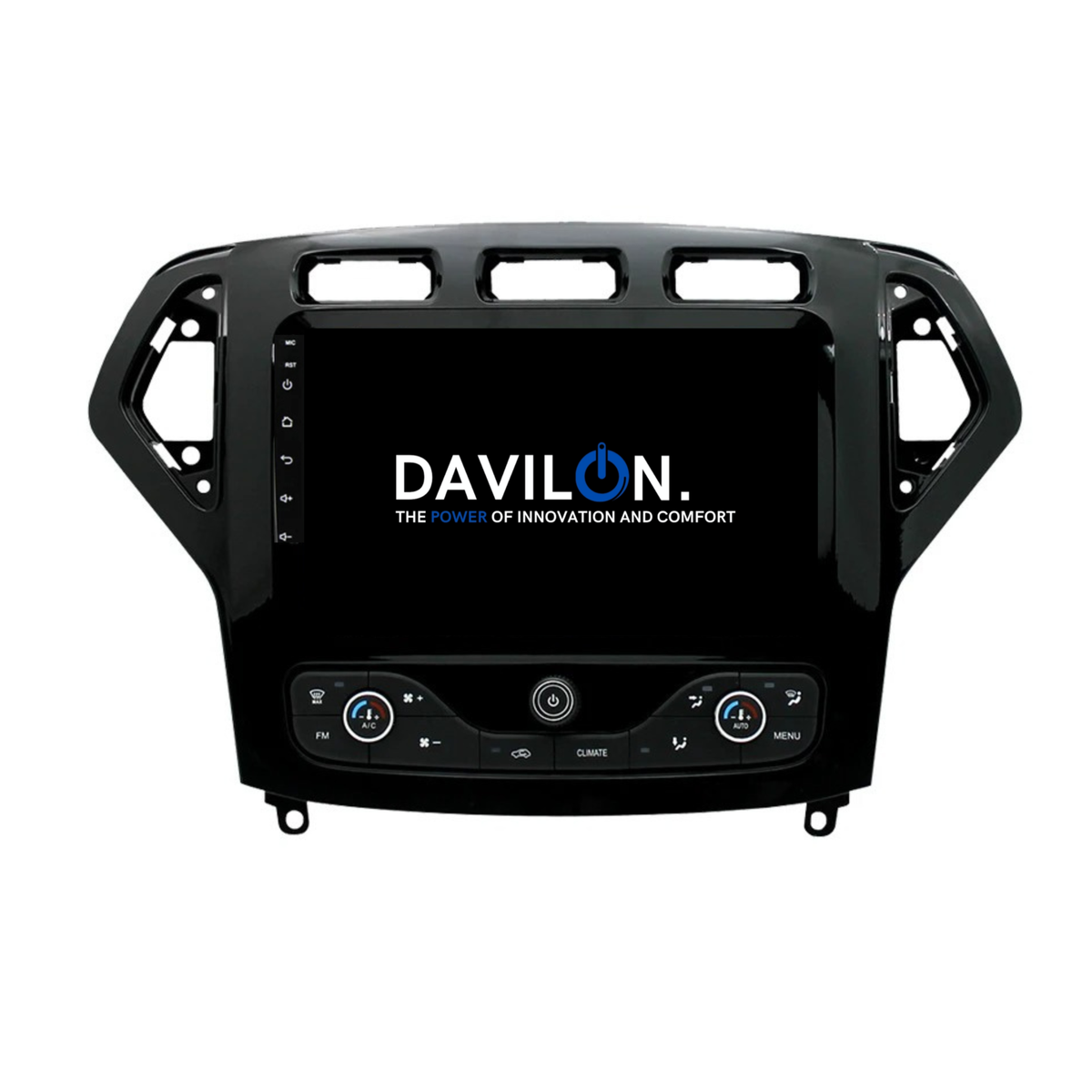 Radio samochodowe Ford Mondeo CarPlay i Android Auto | 2007–2014 | Android 13 | Davilon | Zawiera ramkę z modułem klimatyzacji