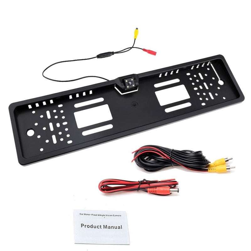 Achteruitrijcamera in kentekenplaathouder | 4 LED-4