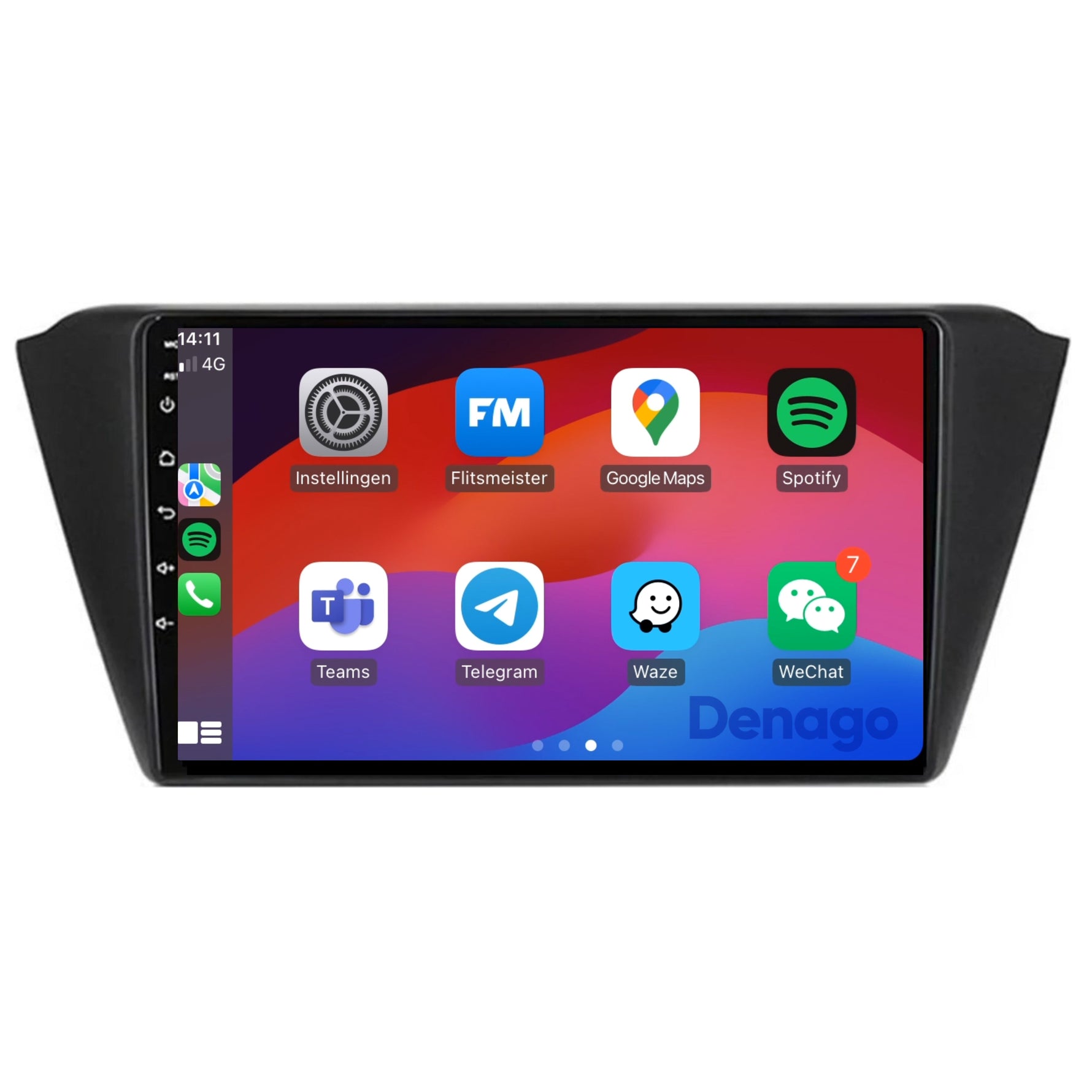 Skoda Fabia CarPlay autoradio | 2015 t/m 2021 | Denago DNG-A274 | 9 inch | Android 13 | Draadloos CarPlay & Android Auto