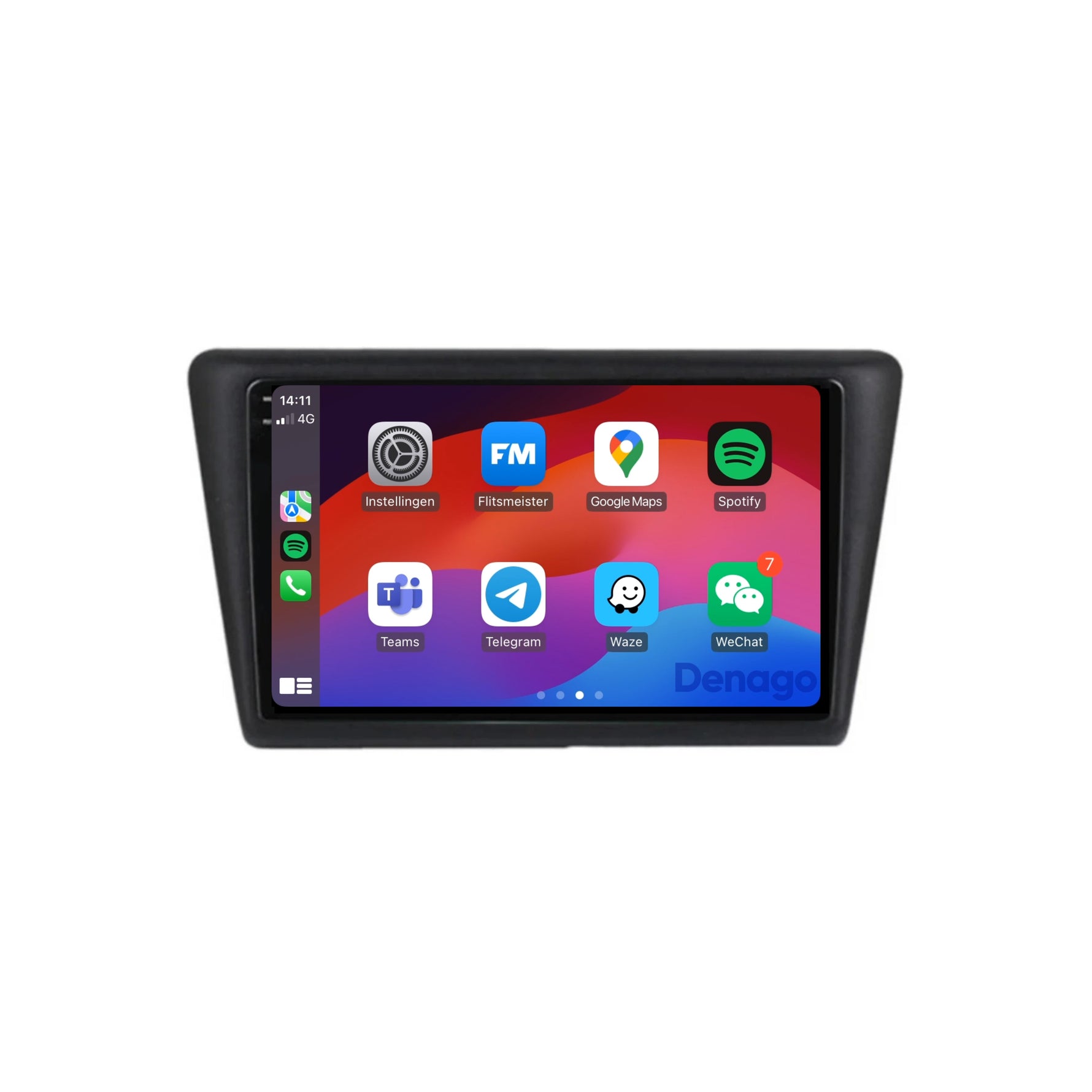 Skoda Rapid CarPlay autoradio | 2012 t/m 2019 | Denago DNG-A211 | 9 inch | Android 13 | Draadloos CarPlay & Android Auto