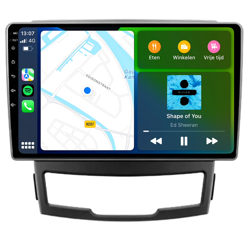 Ssangyong Korando | Android 13 | Autoradio | 2011 t/m 2014 | CarPlay & Android Auto-3