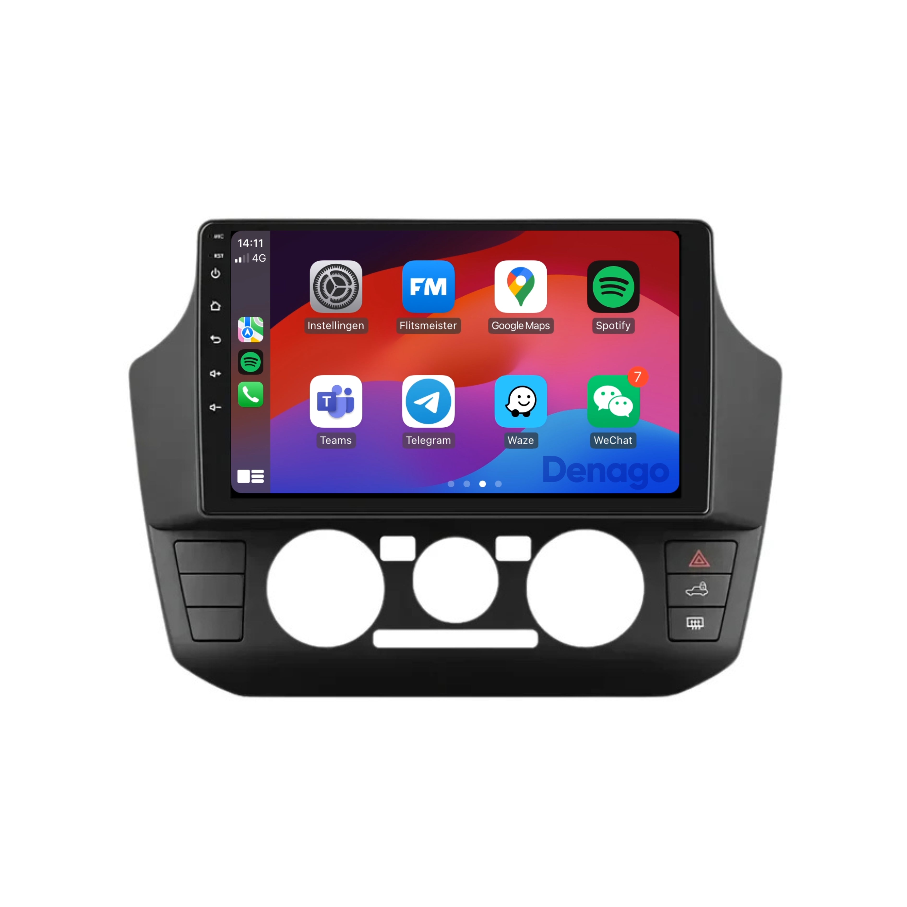 Seat Mii CarPlay autoradio | 2017 t/m 2021 | Denago DNG-A262 | 9 inch | Android 13 | Draadloos CarPlay & Android Auto