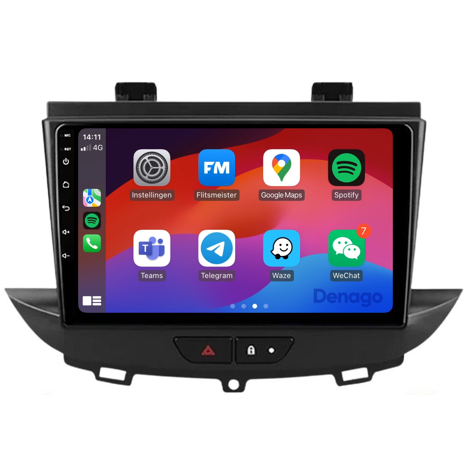 Opel Grandland X CarPlay autoradio | 2016 t/m 2020 | Denago DNG-A329 | 9 inch | Android 13 | Draadloos CarPlay & Android Auto