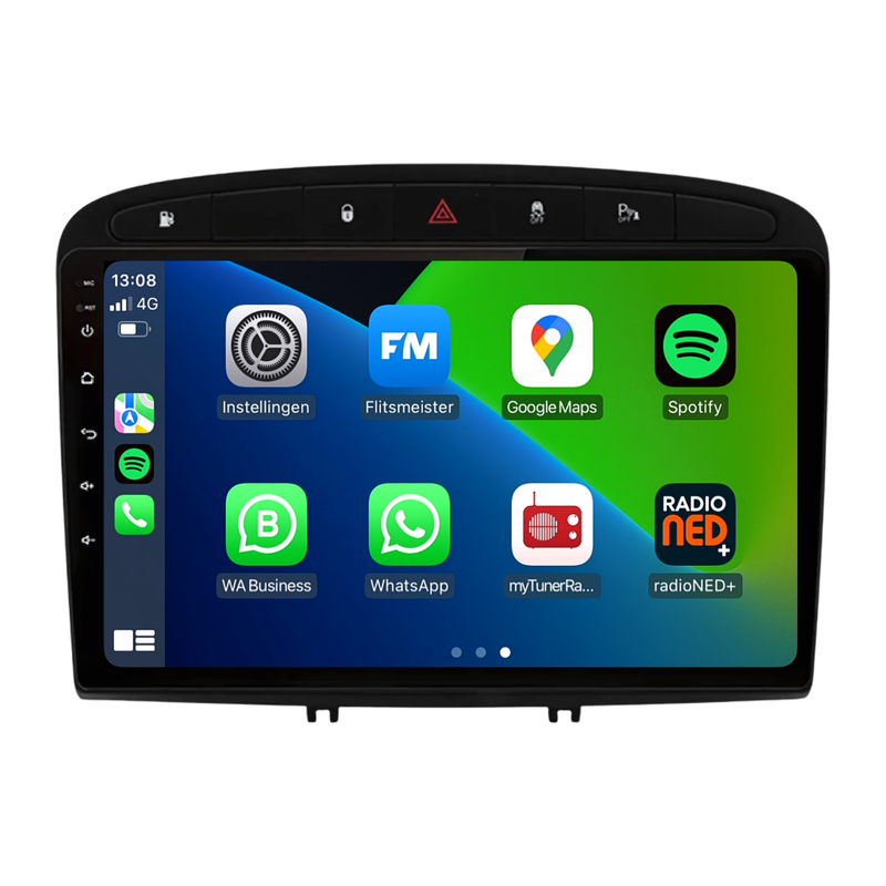 Peugeot 308 | 408 | Android 13 | Autoradio | 2007 t/m 2020 | CarPlay &  Android  Auto-1