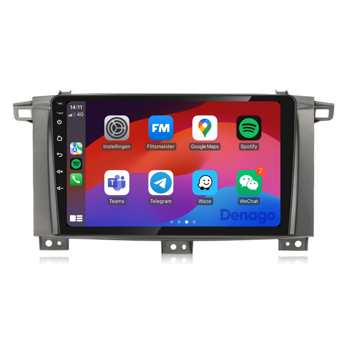 Toyota Land Cruiser LC100 CarPlay autoradio | 2005 t/m 2007 | Denago DNG-A338 | 9 inch | Android 13 | Draadloos CarPlay & Android Auto-1