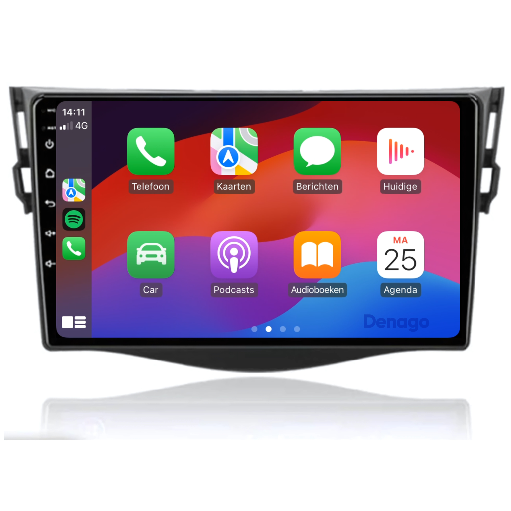 Toyota RAV4 CarPlay autoradio | 2006 t/m 2013 | Denago DNG-A39 | 9 inch | Android 13 | Draadloos CarPlay & Android Auto