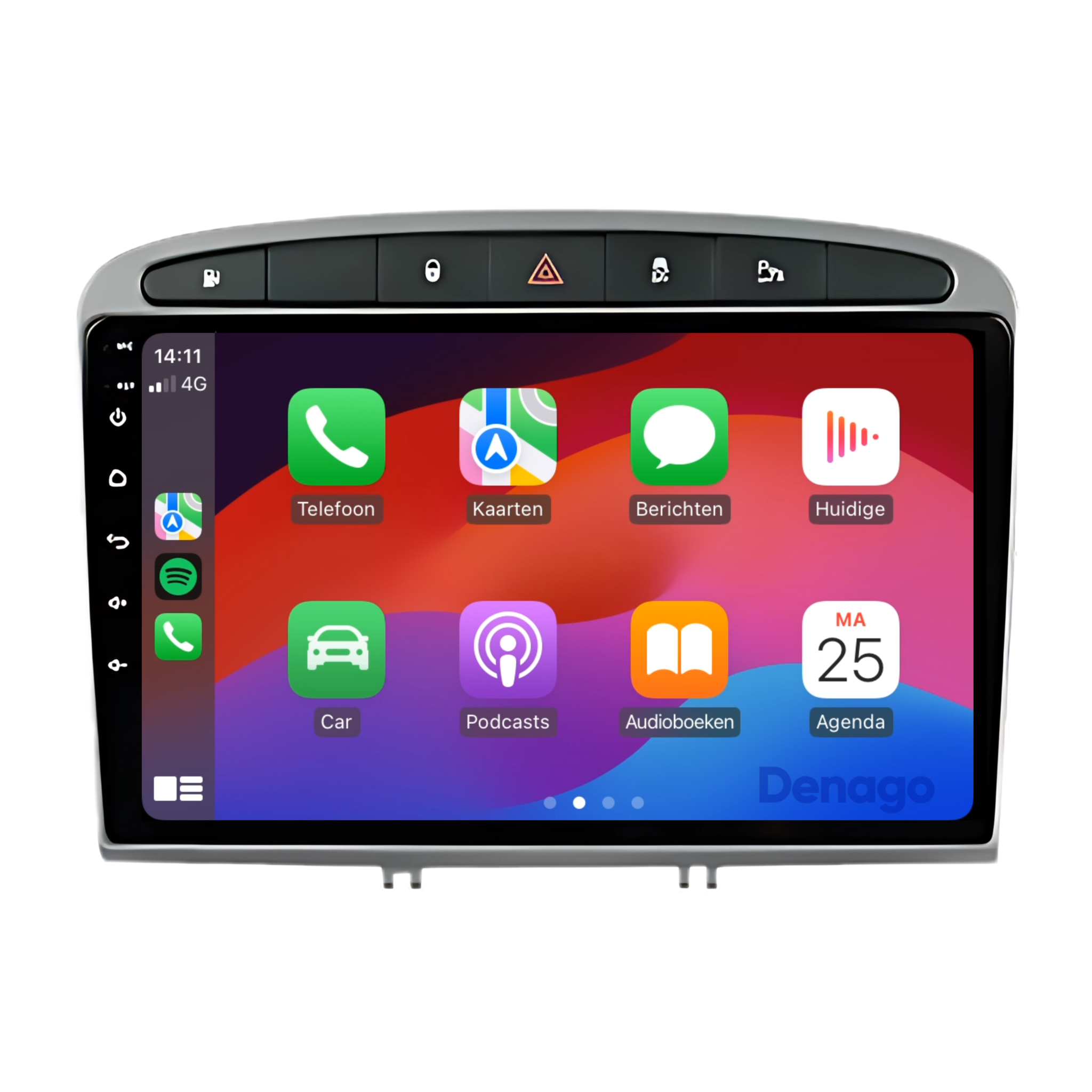 Peugeot 308 & 408 CarPlay autoradio | 2007 t/m 2020 | Denago DNG-A48 | 9 inch | Android 13 | Draadloos CarPlay & Android Auto