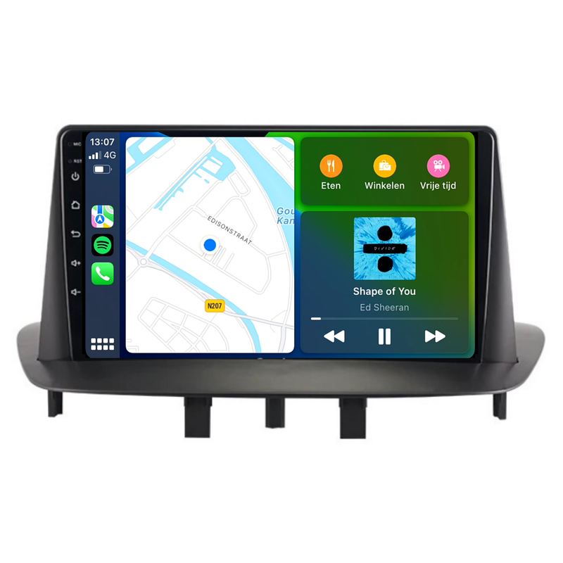 Renault Megane 3 | Fluence | Android 13 | Autoradio | 2008 t/m 2016 | Carplay & Android Auto-4