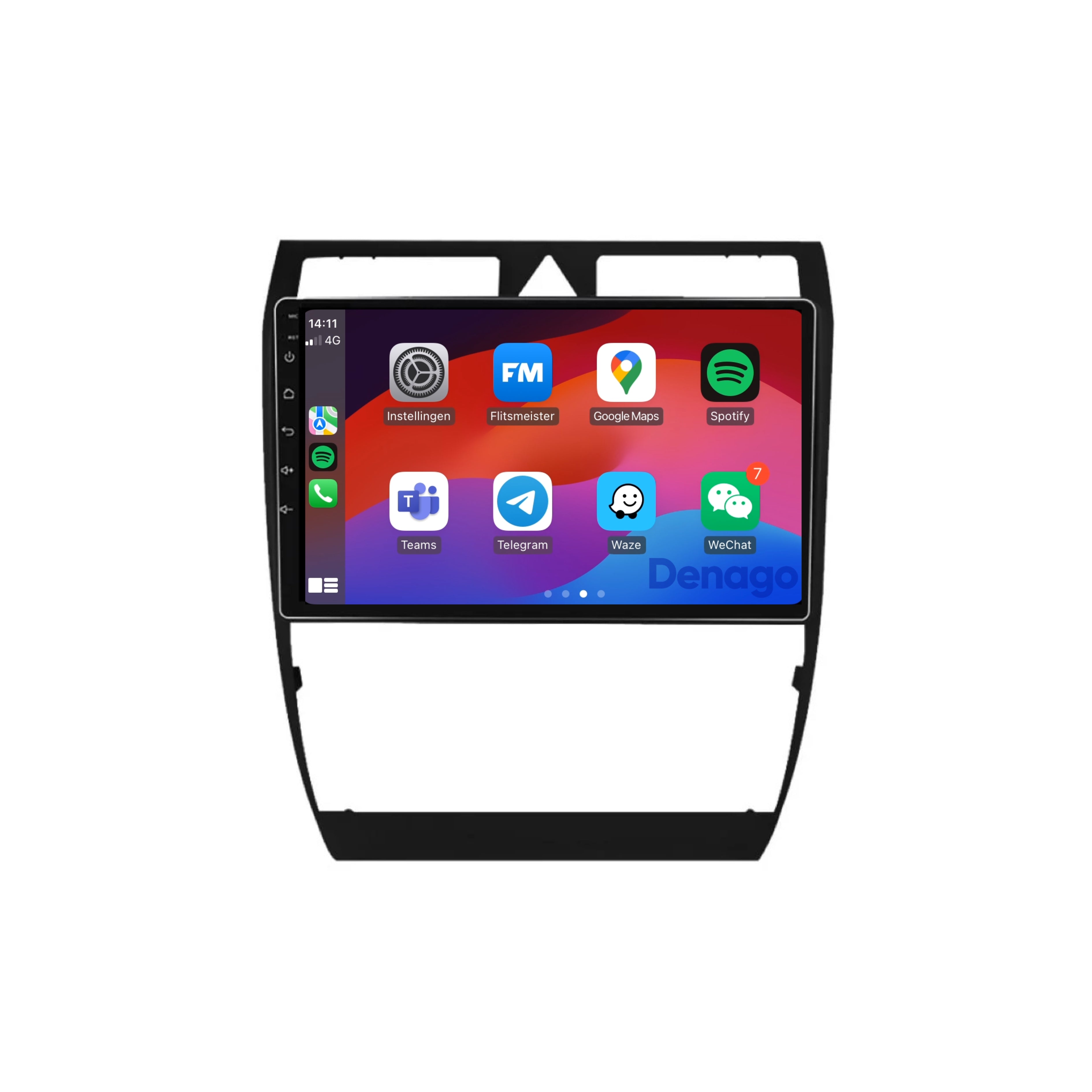 Audi A6 | S6 | RS6 | Allroad | CarPlay autoradio | 1999 t/m 2004 | Denago DNG-A196 | 9 inch | Android 13 | Draadloos CarPlay & Android Auto