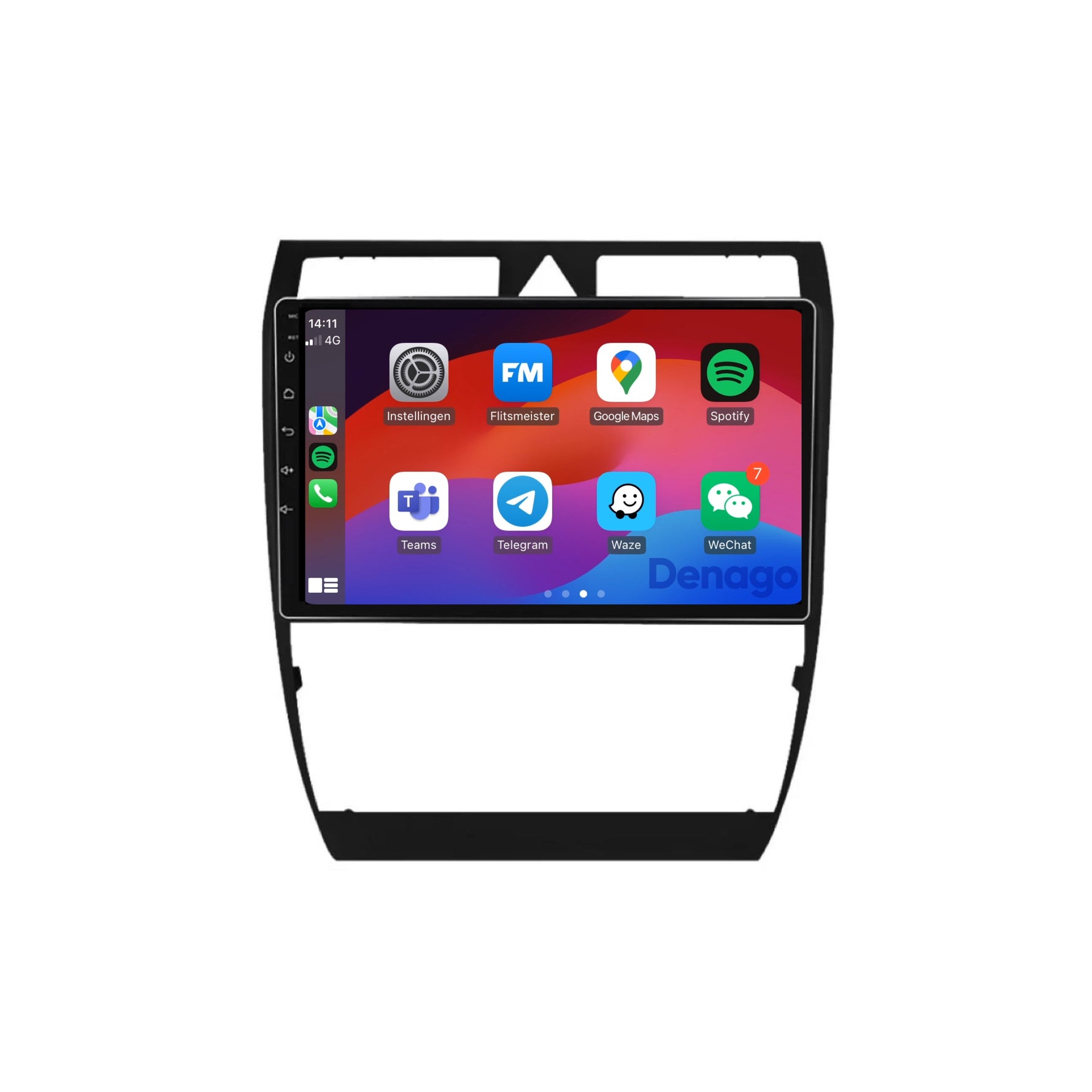Audi A6 | S6 | RS6 | Allroad | CarPlay autoradio | 1999 t/m 2004 | Denago DNG-A196 | 9 inch | Android 13 | Draadloos CarPlay & Android Auto