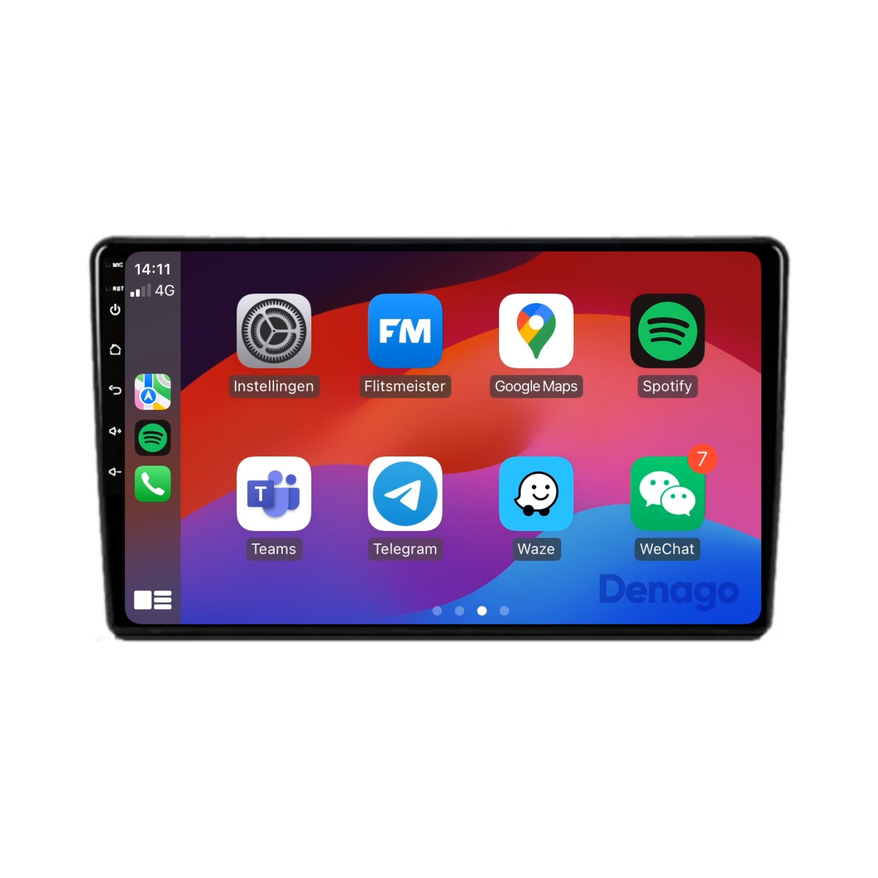 Fiat 500L CarPlay autoradio | 2012 t/m 2017 | Denago DNG-A133 | 9 inch | Android 13 | Draadloos CarPlay & Android Auto