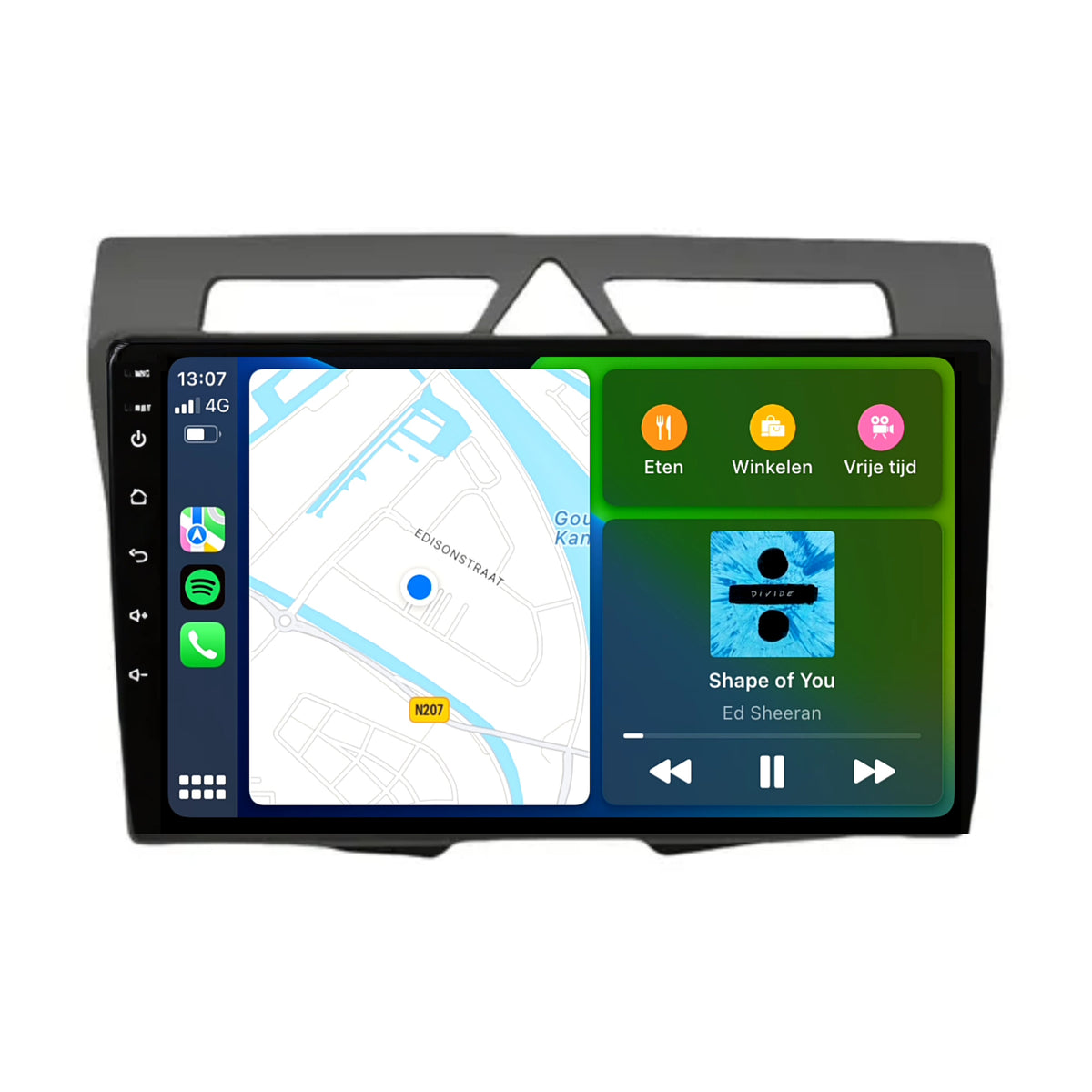 Kia Picanto | Autoradio | 2008 t/m 2010 | Carplay & Android Auto | Zwart-4