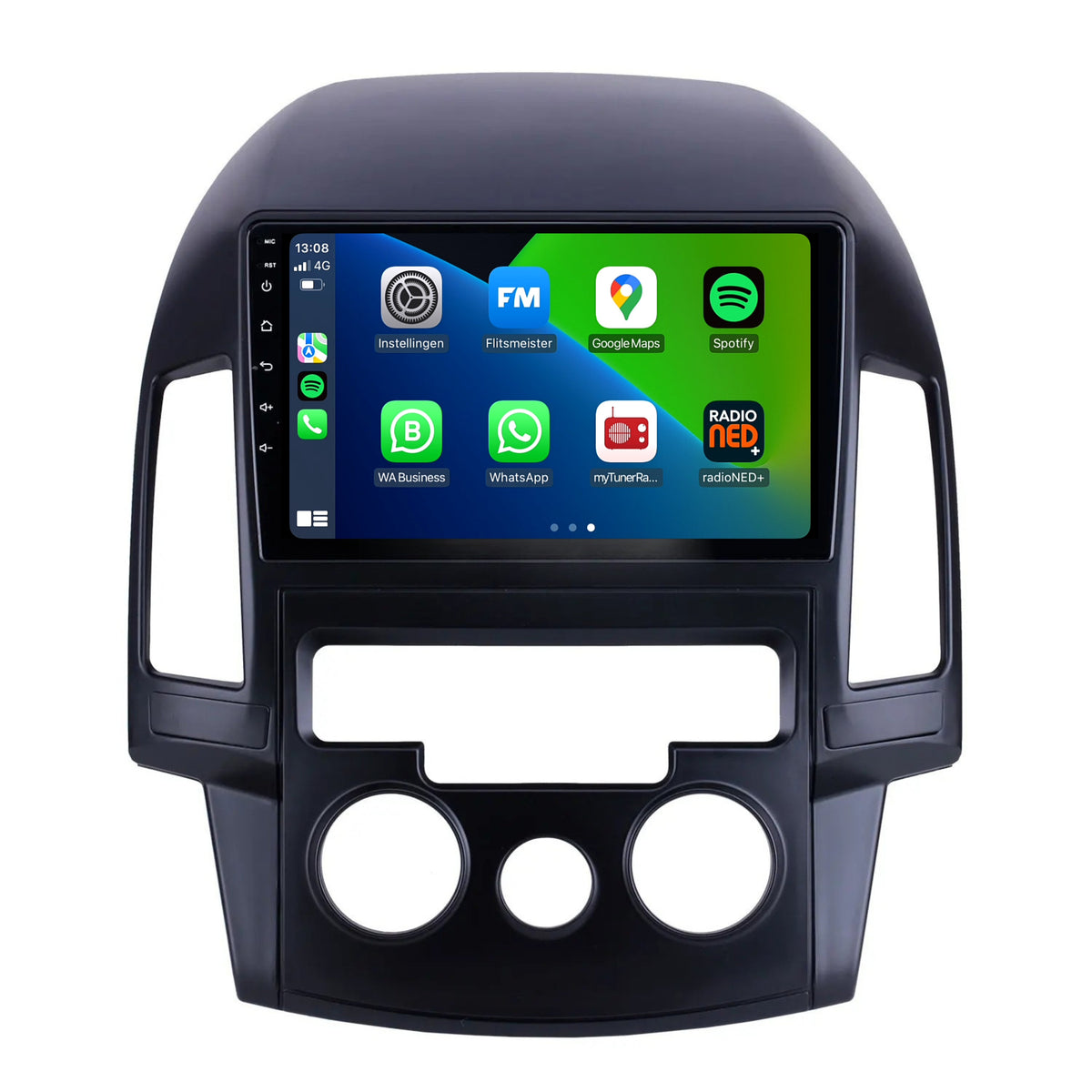 Hyundai i30 | Android 13 | Autoradio | 2007 t/m 2012 | Carplay & Android Auto | Handgeschakelde Airco-1