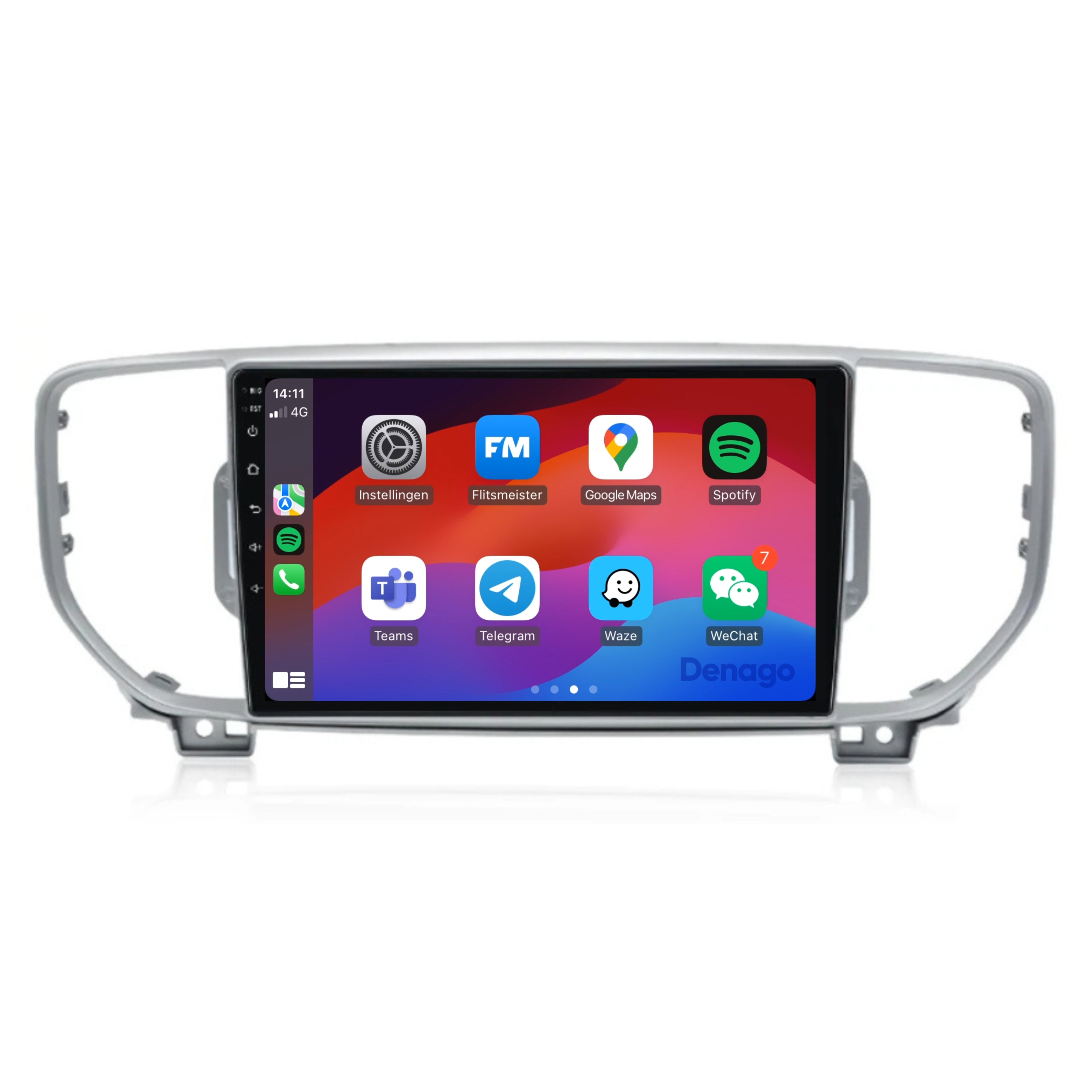 Kia Sportage CarPlay autoradio | 2016 t/m 2019 | Denago DNG-A111 | 9 inch | Android 13 | Draadloos CarPlay & Android Auto