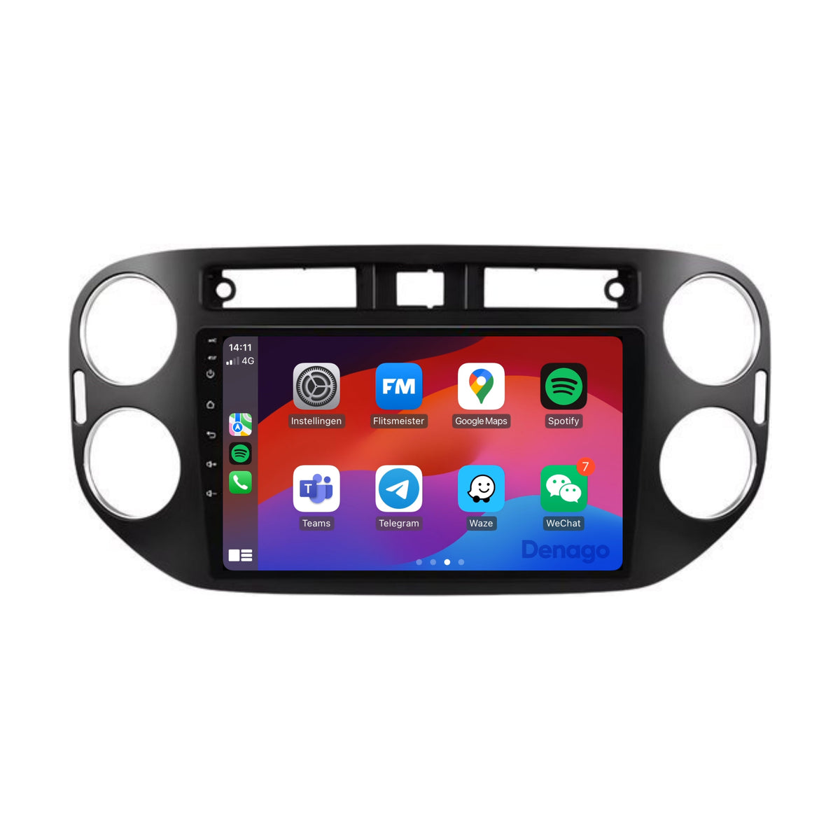 Volkswagen Tiguan CarPlay autoradio | 2007 t/m 2015 | Denago DNG-A380 | 9 inch | Android 13 | Draadloos CarPlay & Android Auto-1