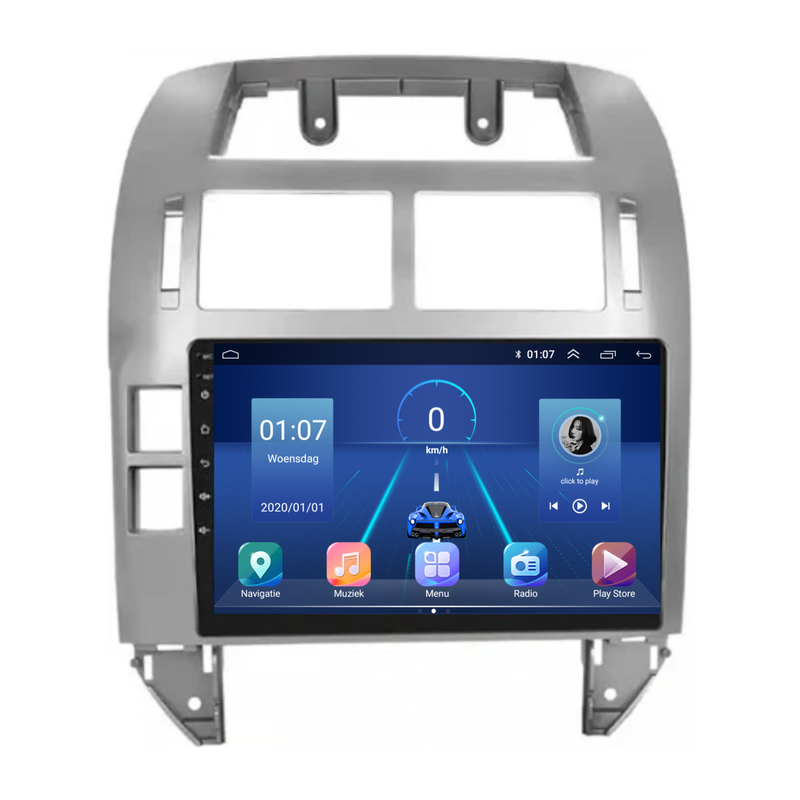Volkswage Polo | Android 13 | Autoradio | 1999 t/m 2009 | CarPlay & Android Auto | Grijs-4
