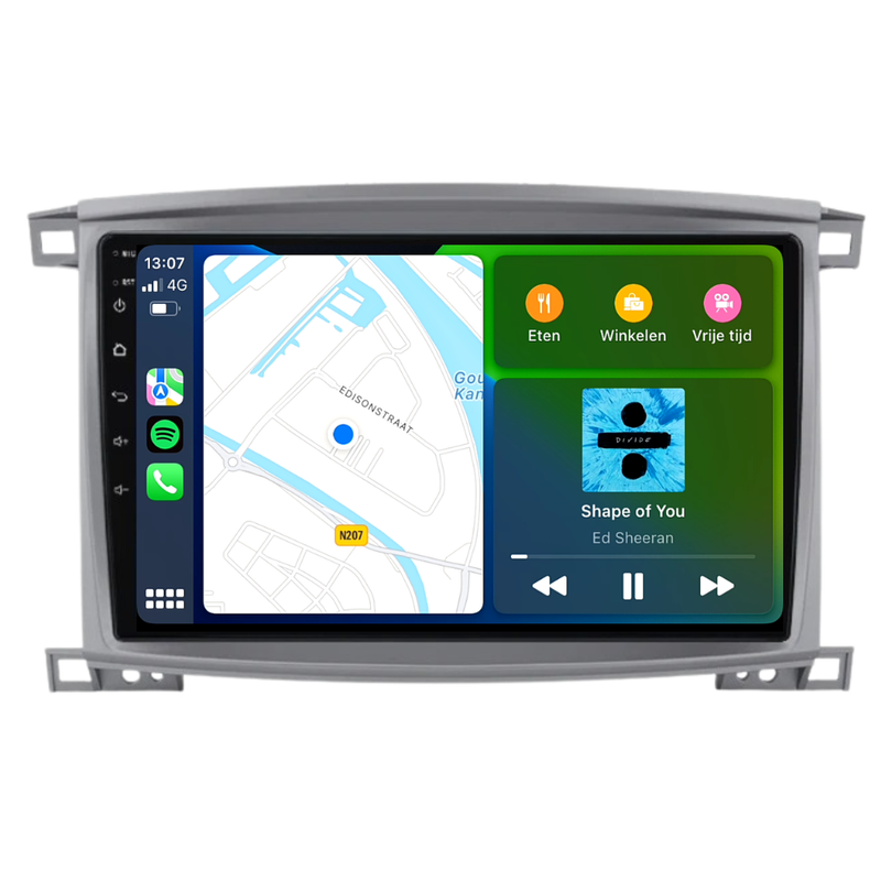 Toyota Land Cruiser LC100 | Android 13 | Autoradio | 2005 t/m 2007 | CarPlay & Android Auto-2