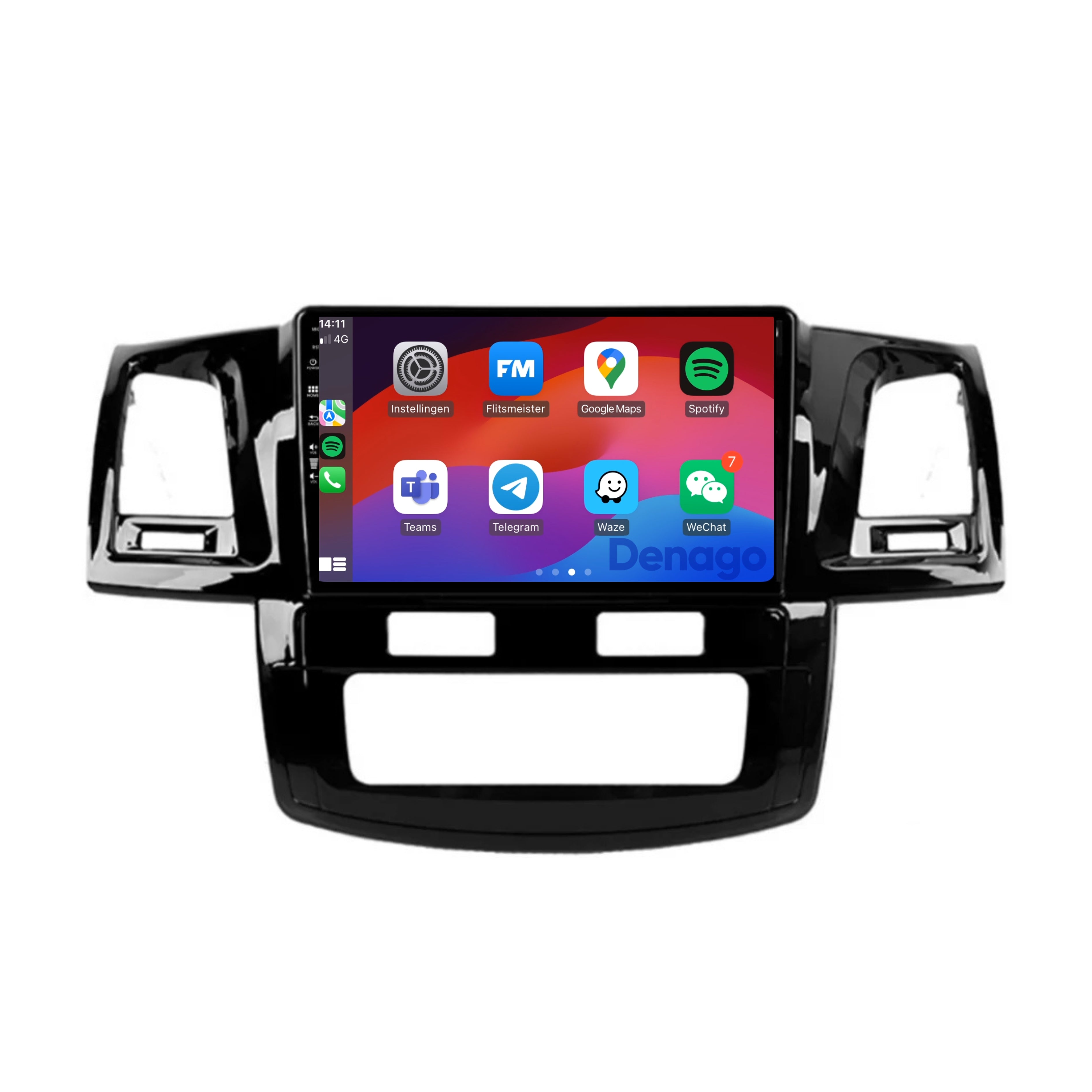 Toyota Hilux CarPlay autoradio | 2008 t/m 2016 | Denago DNG-A252 | 9 inch | Android 13 | Draadloos CarPlay & Android Auto