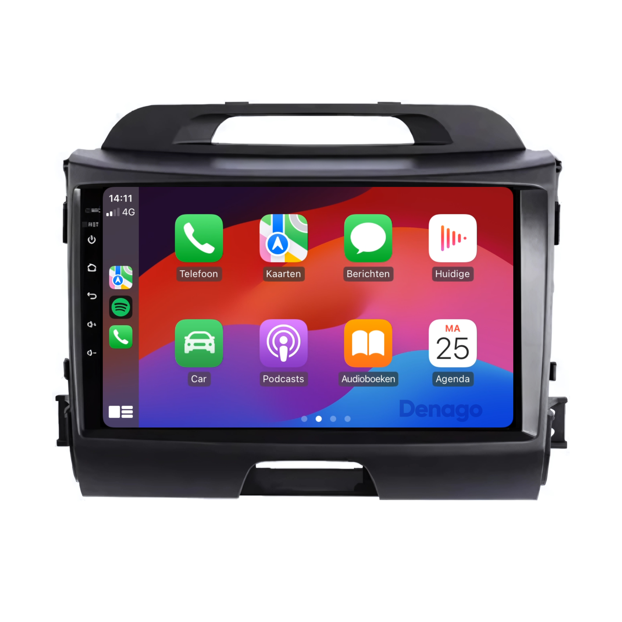 Kia Sportage CarPlay autoradio | 2010 t/m 2015 | Denago DNG-A33 | 9 inch | Android 13 | Draadloos CarPlay & Android Auto