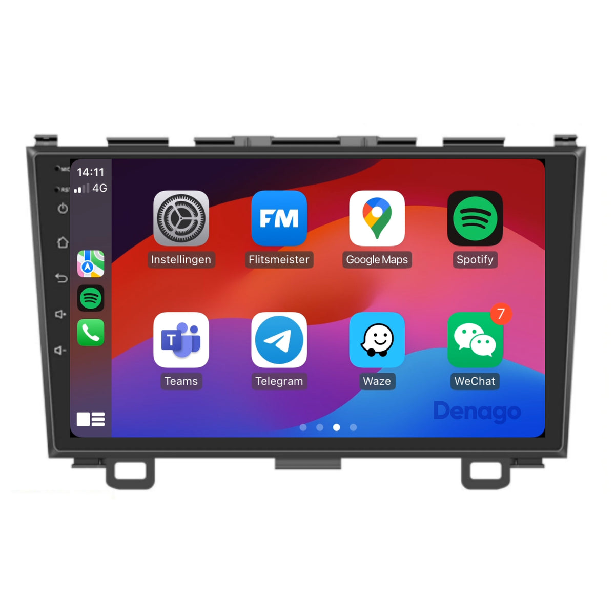 Honda CR-V CarPlay autoradio | 2007 t/m 2012 | Denago DNG-A100 | 9 inch | Android 13 | Draadloos CarPlay & Android Auto-1