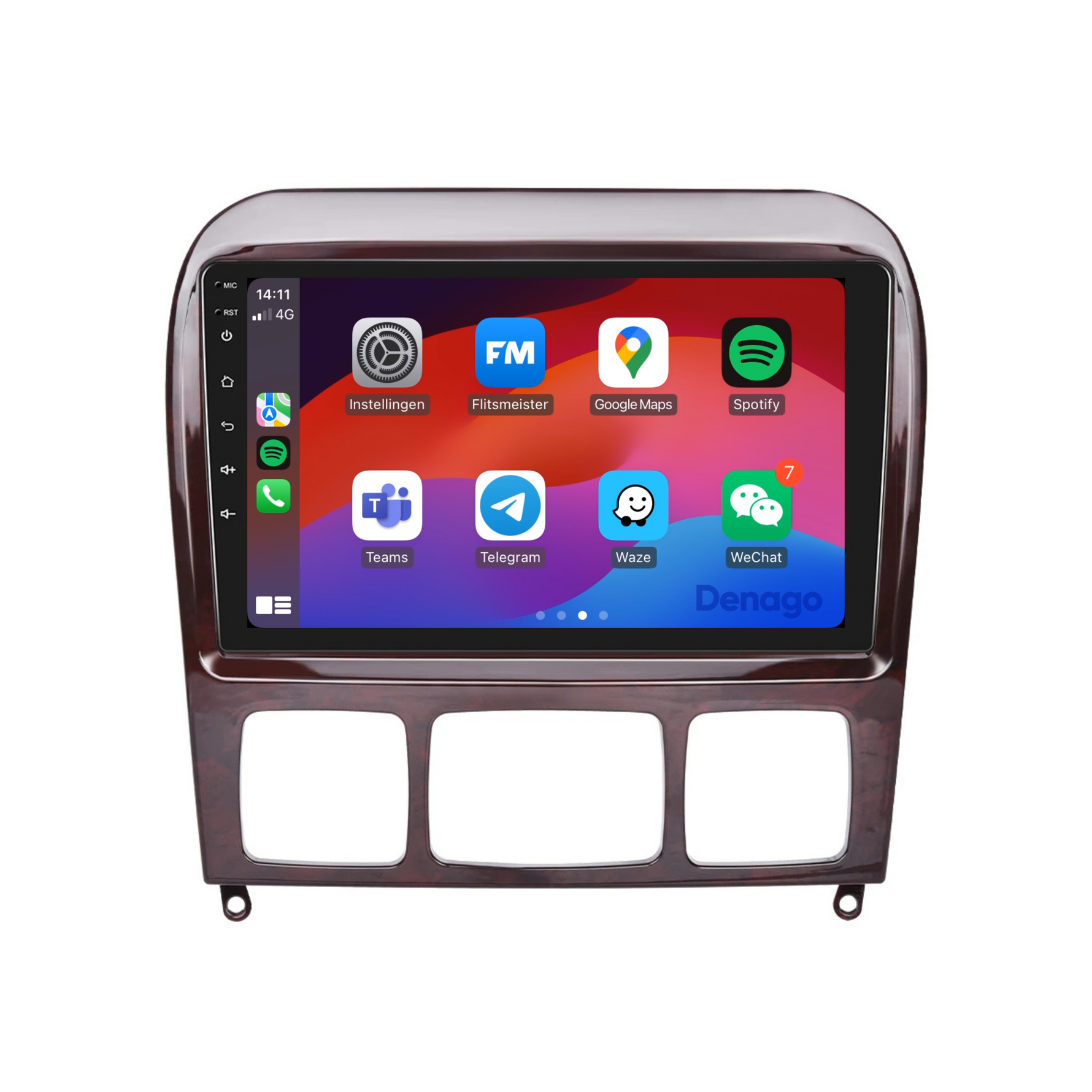 Mercedes S-Klasse CarPlay autoradio | 1999 t/m 2005 | Denago DNG-A92 | 9 inch | Android 13 | Draadloos CarPlay & Android Auto