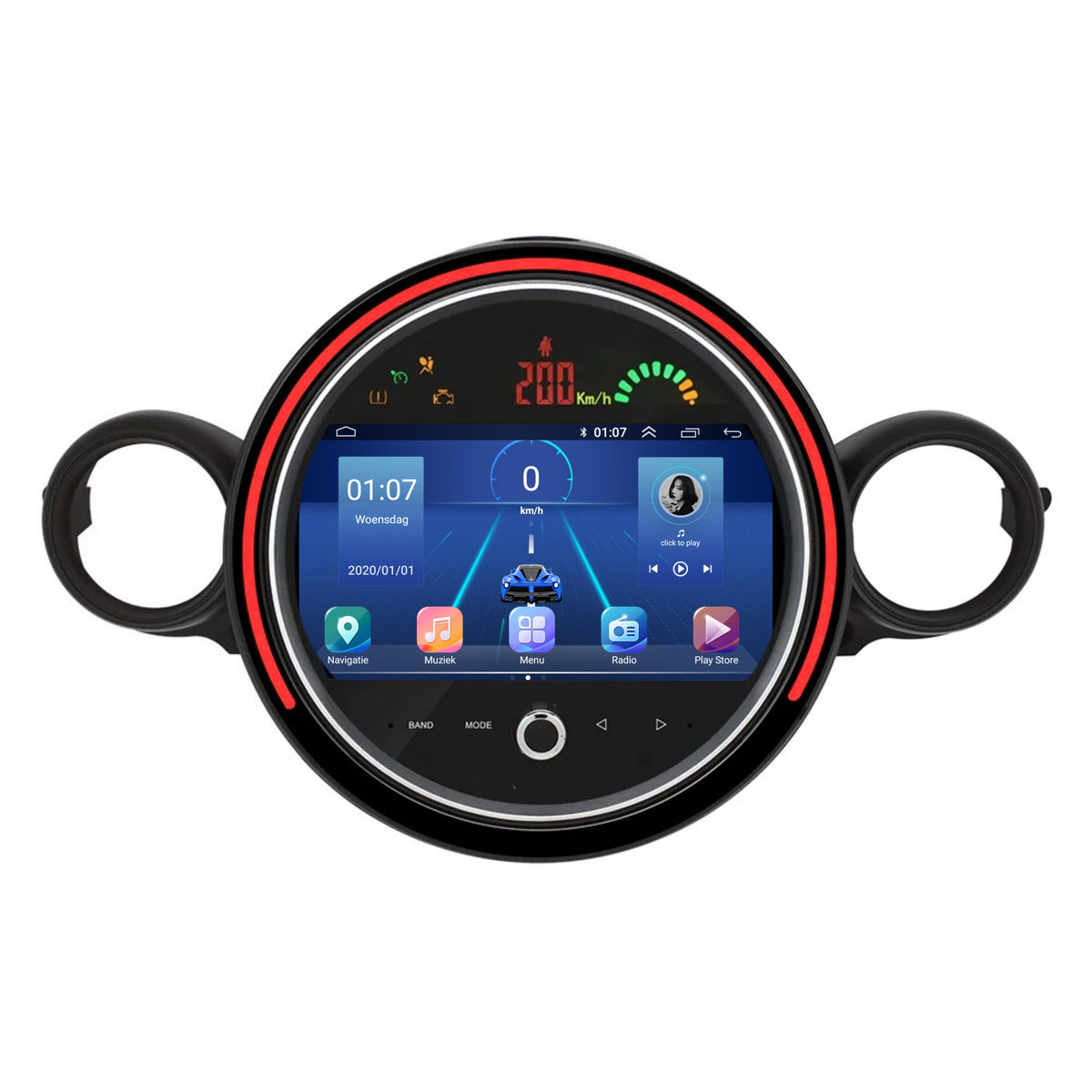 Mini Cooper R56 CarPlay & Android Auto autoradio | 2008 t/m 2013 | Android 15 | Davilon | 2GB RAM-5