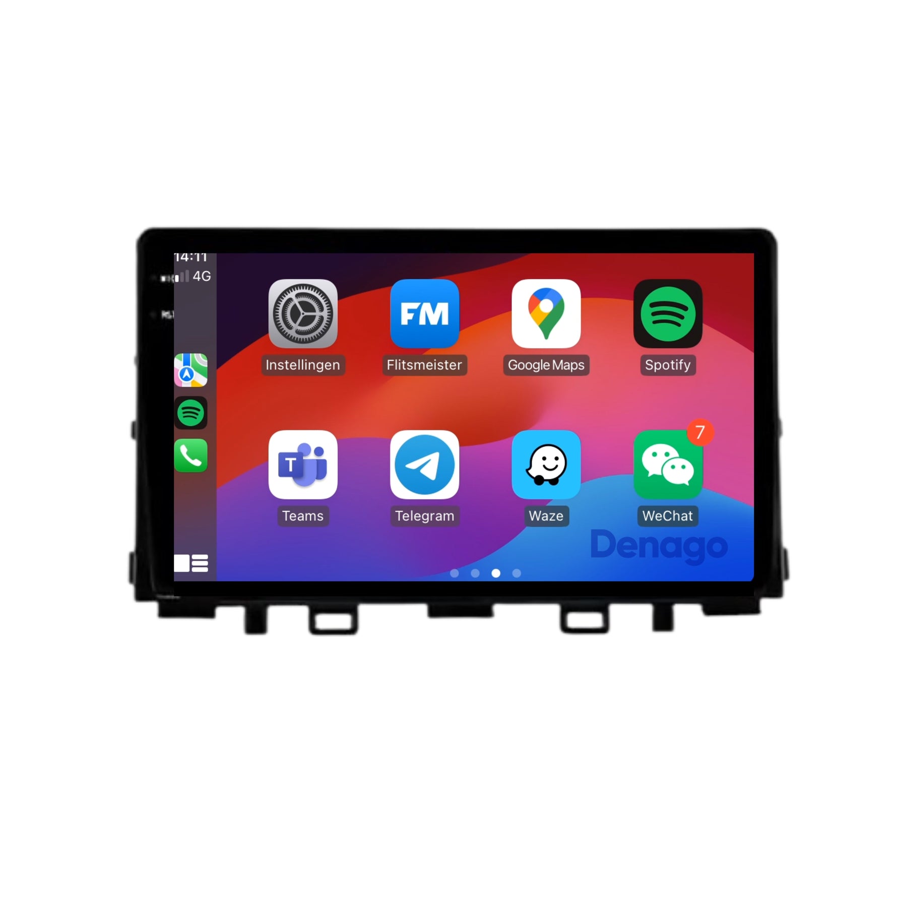 Kia Rio CarPlay autoradio | 2017 t/m 2020 | Denago DNG-A292 | 9 inch | Android 13 | Draadloos CarPlay & Android Auto
