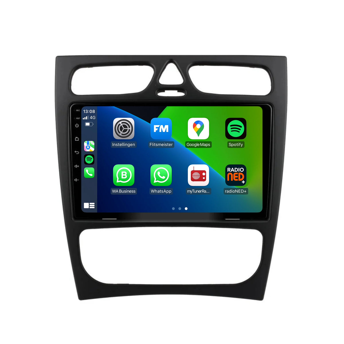 Mercedes C-Klasse W203 | Android 13 | Autoradio | 2000 t/m 2004 | CarPlay & Android Auto-1