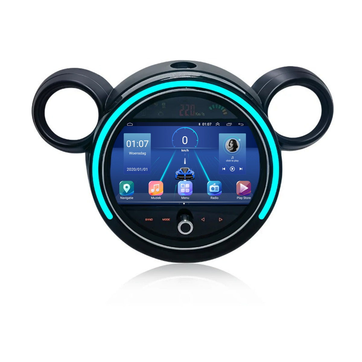 Mini Cooper Countryman R60 CarPlay & Android Auto autoradio | 2011 t/m 2014 | Android 15 | Davilon | Met LED-verlichting-7