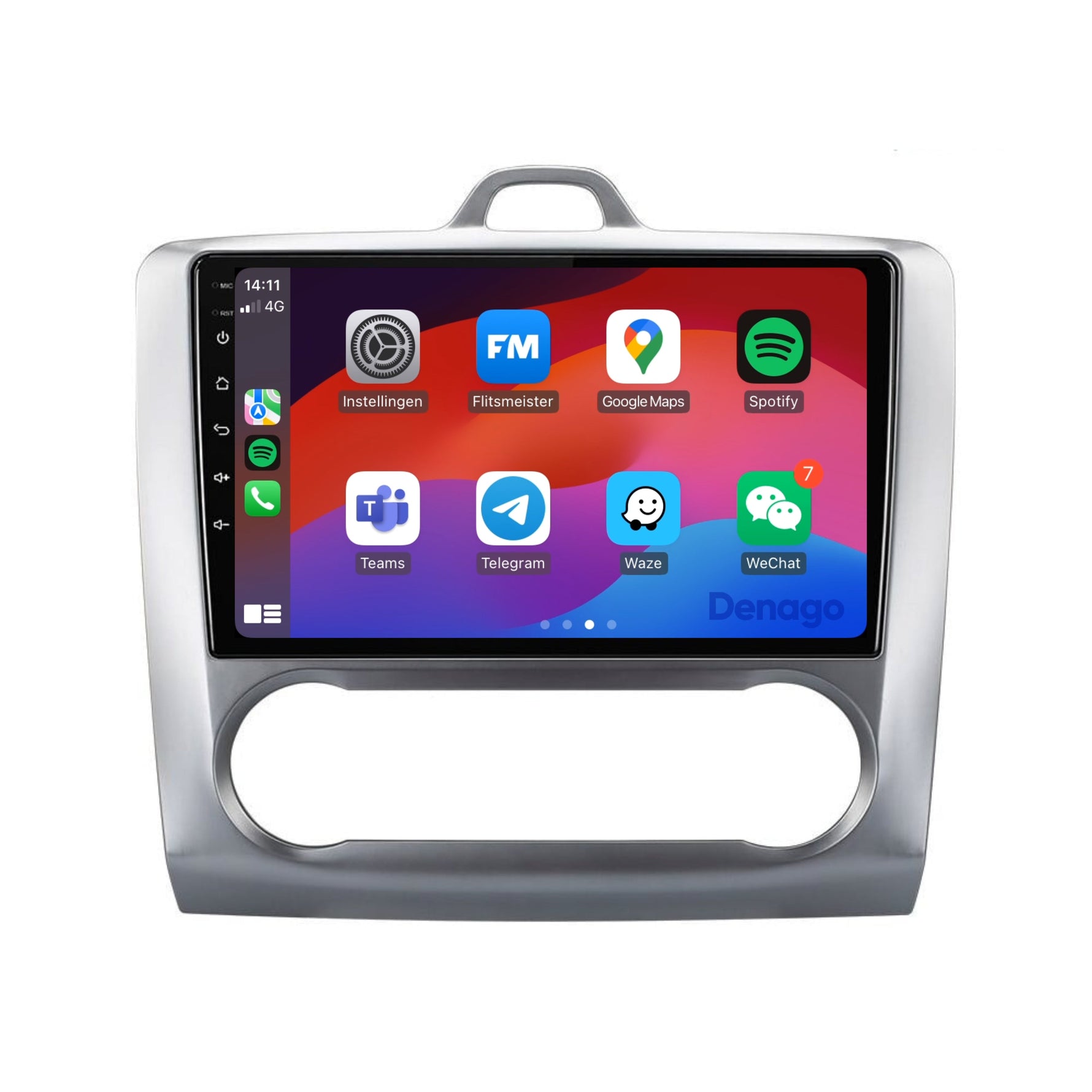 Ford Focus CarPlay autoradio | 2005 t/m 2010 | Denago DNG-A22 | 9 inch | Android 13 | Draadloos CarPlay & Android Auto