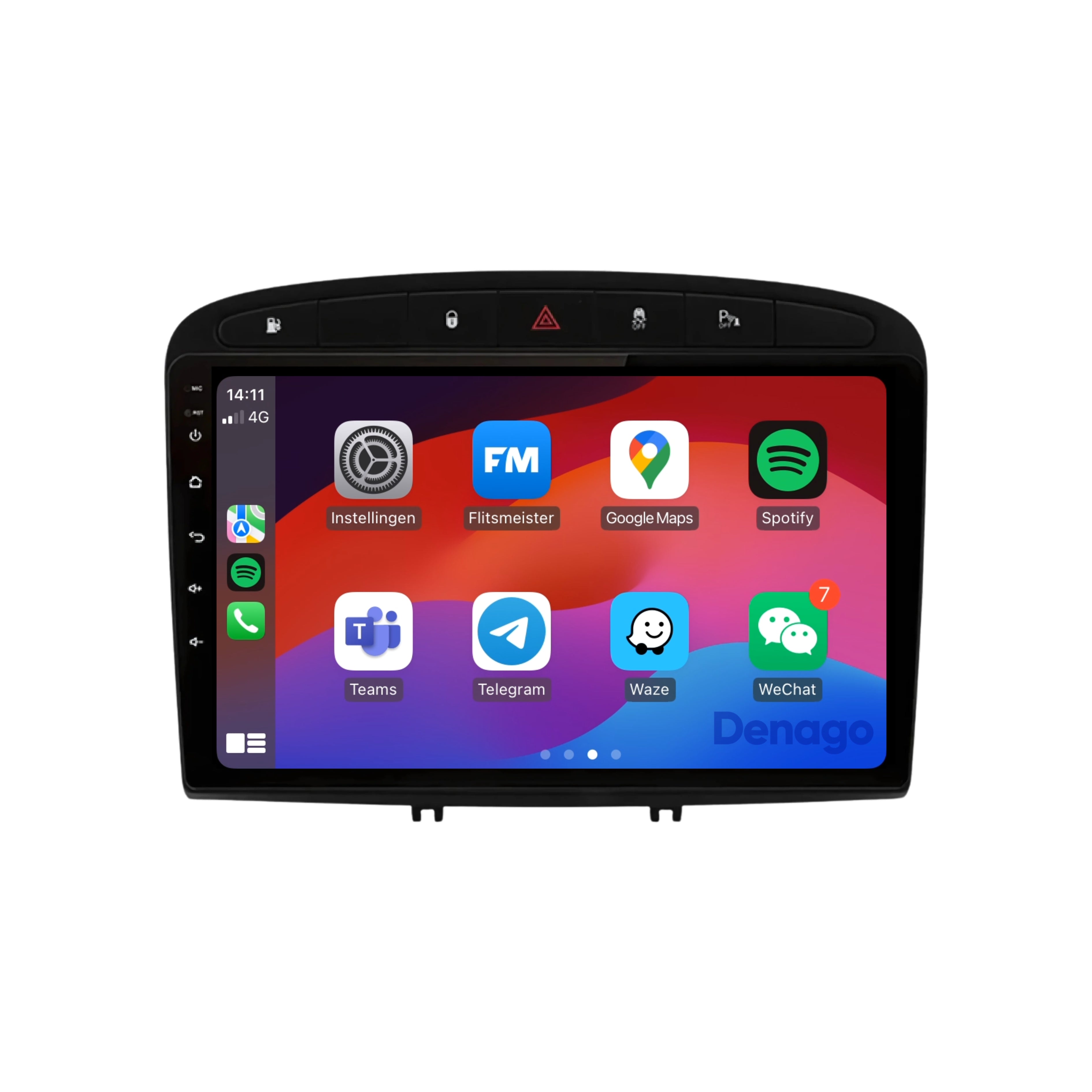 Peugeot 308 & 408 CarPlay autoradio | 2007 t/m 2013 | Denago DNG-A242 | 9 inch | Android 13 | Draadloos CarPlay & Android Auto