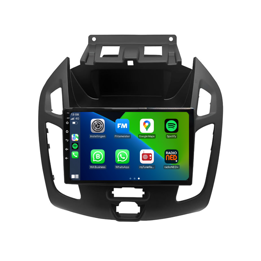 Ford Transit Tourneo Connect CarPlay & Android Auto autoradio | 2013 t/m 2018 | Android 13 | Davilon | Zwart