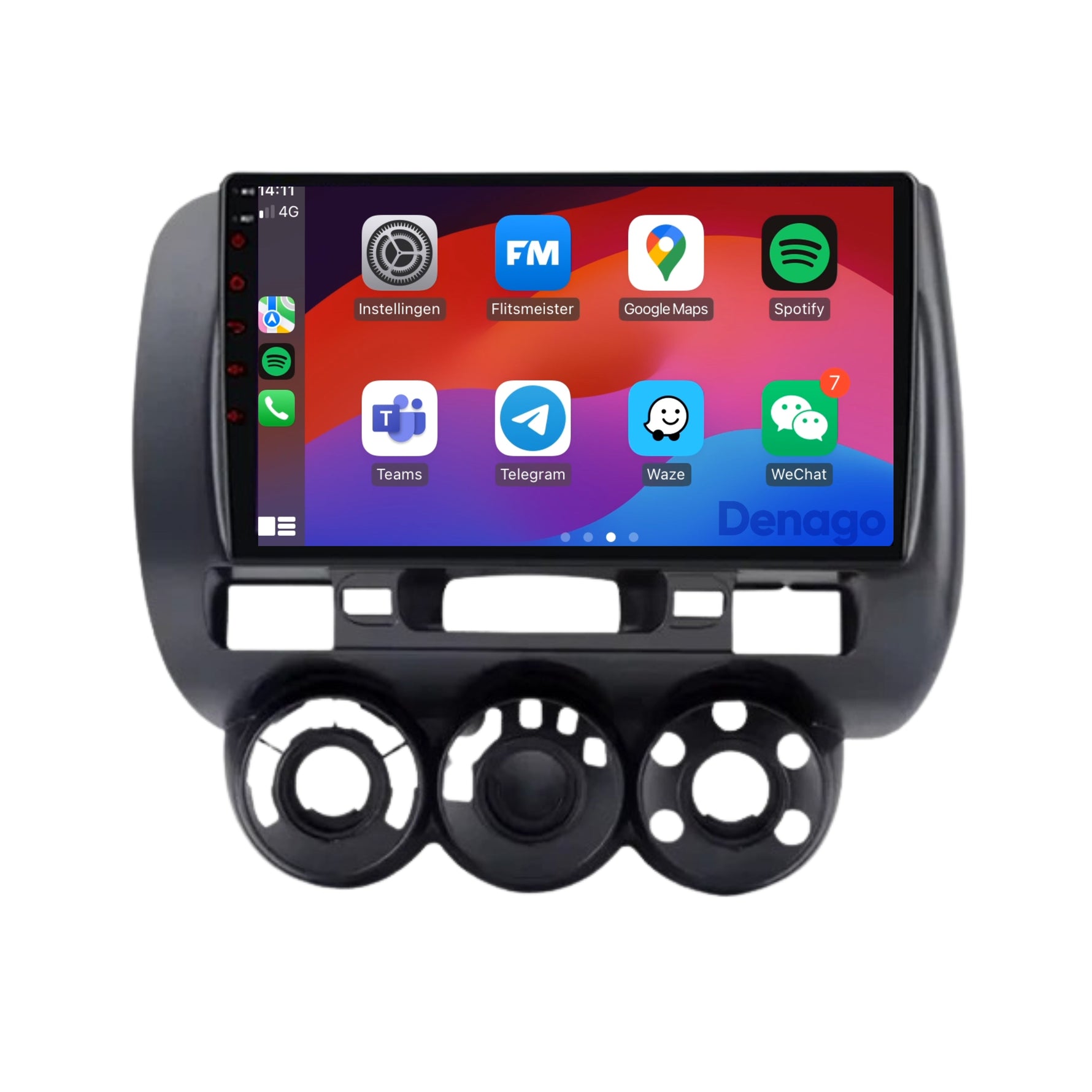 Honda Jazz CarPlay autoradio | 2002 t/m 2008 | Denago DNG-A291 | 9 inch | Android 13 | Draadloos CarPlay & Android Auto