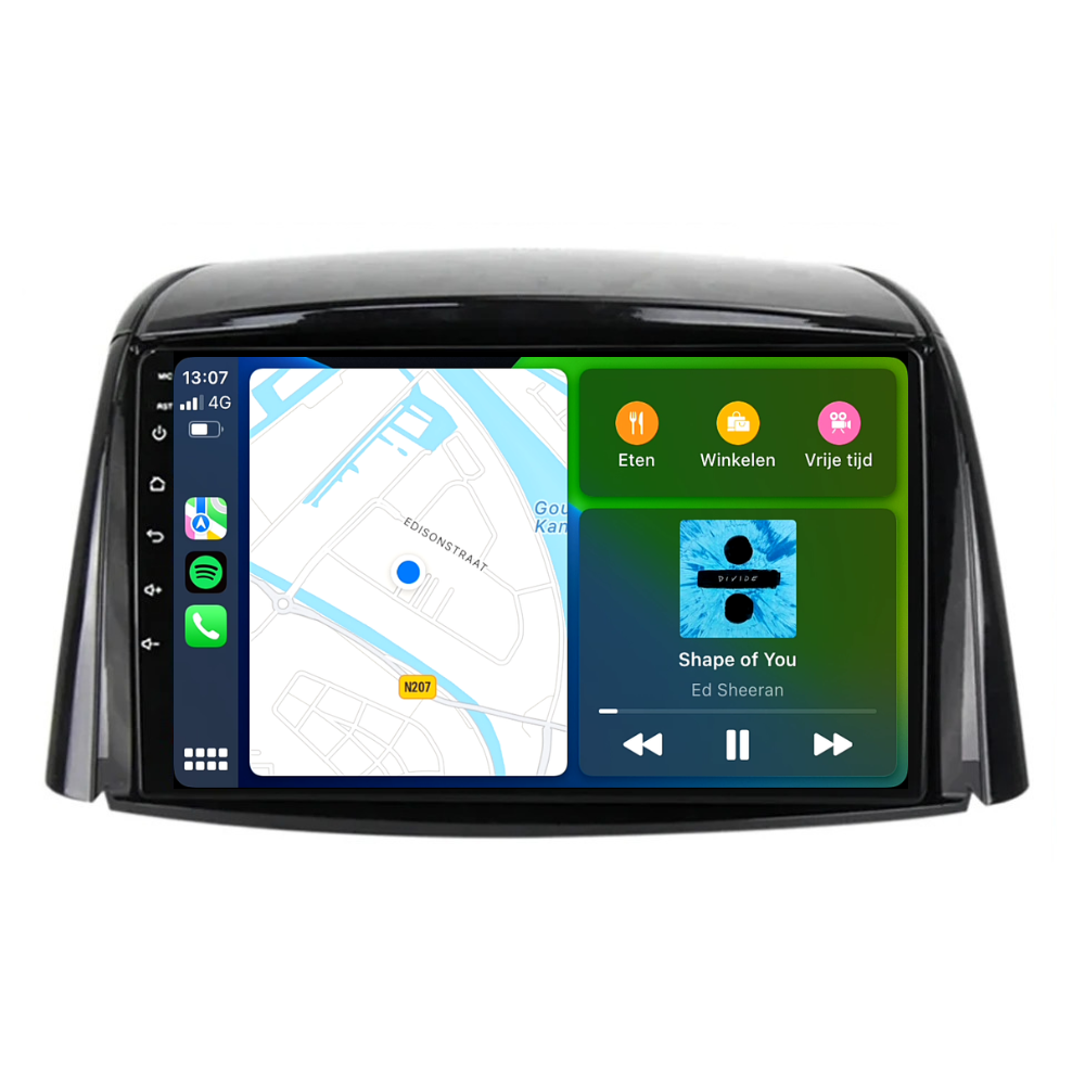 Renault Koleos | Android 13 | Autoradio | 2008 t/m 2016 | CarPlay & Android Auto-2