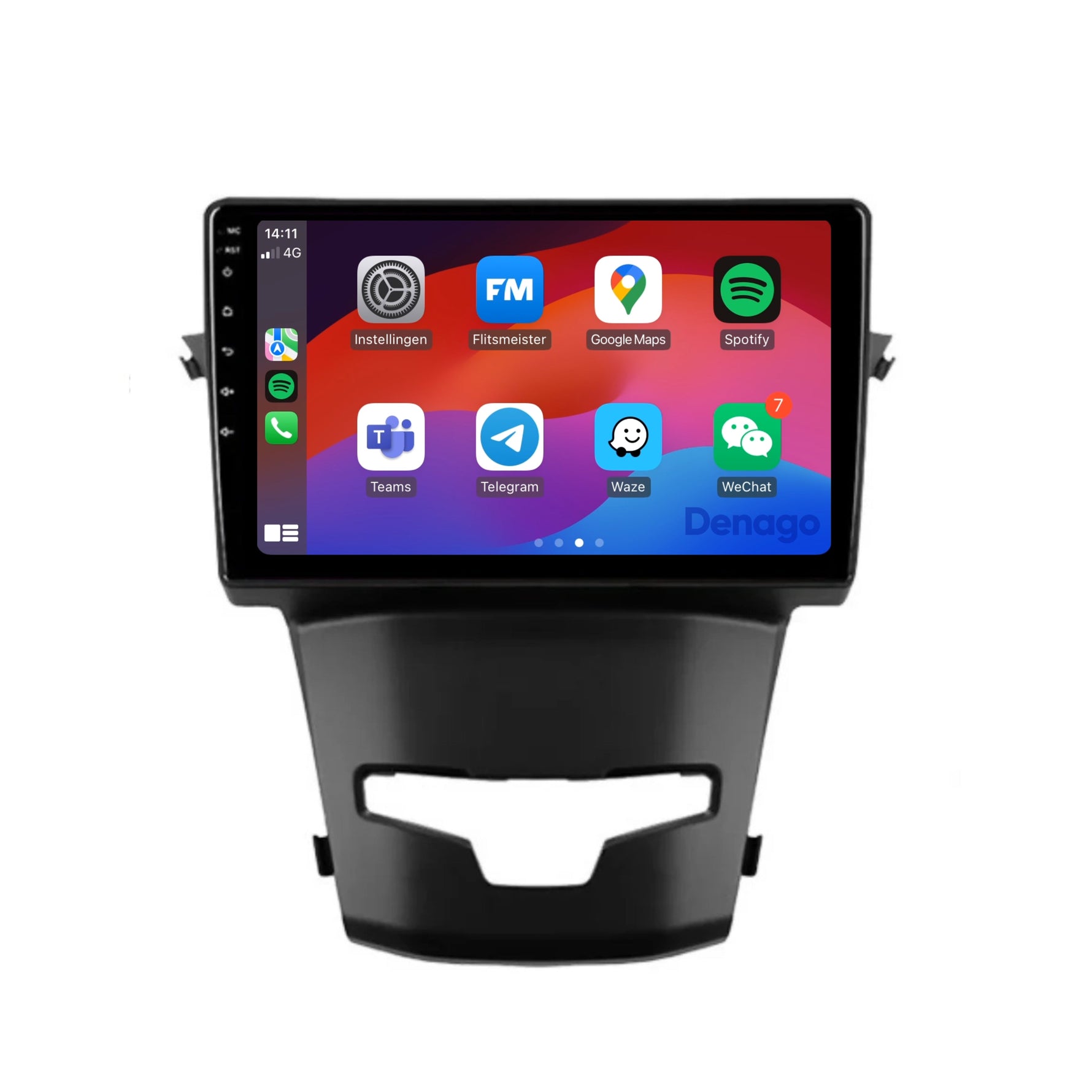 SsangYong Korando CarPlay autoradio | 2014 t/m 2018 | Denago DNG-A217 | 9 inch | Android 13 | Draadloos CarPlay & Android Auto