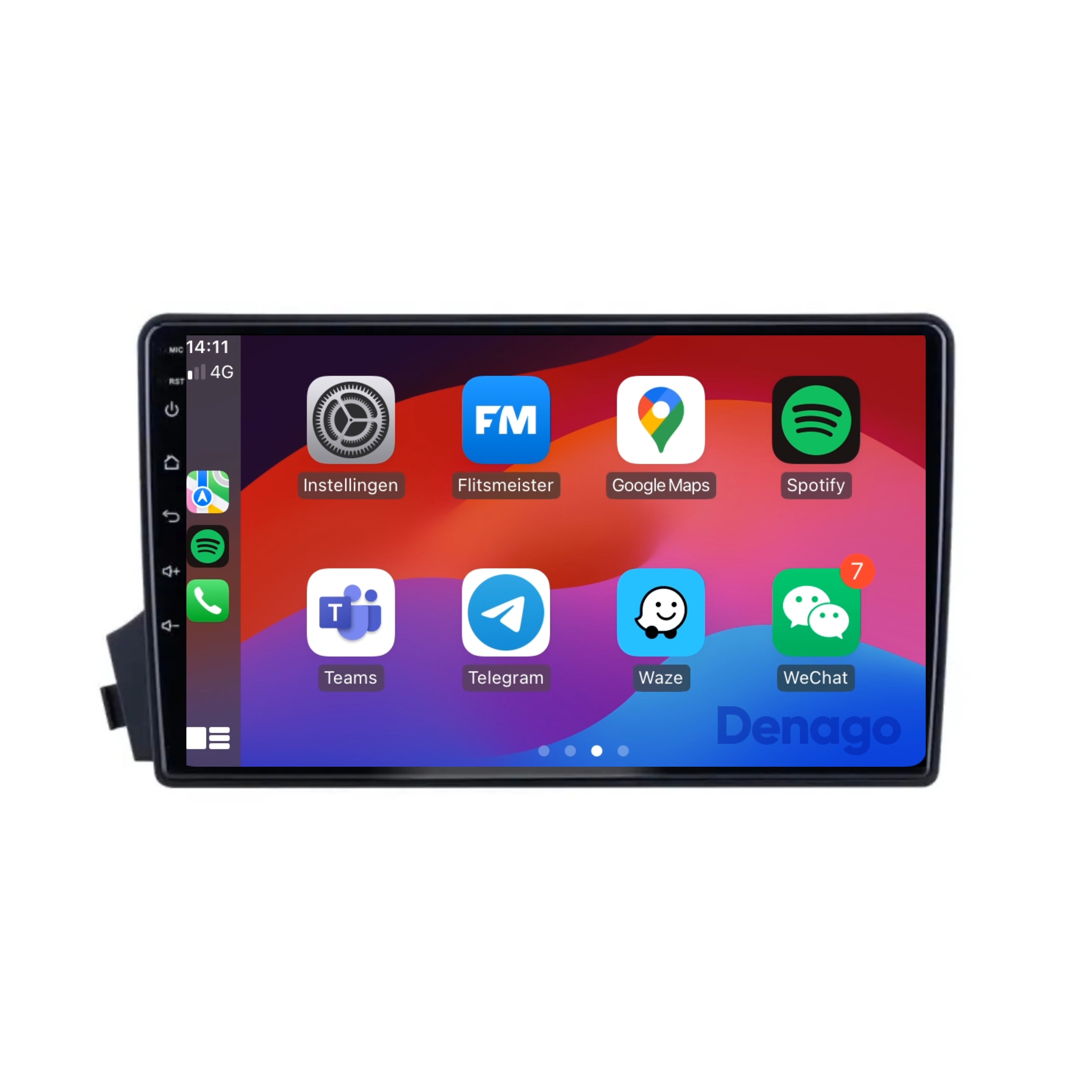 SsangYong Actyon CarPlay autoradio | 2005 t/m 2011 | Denago DNG-A250 | 9 inch | Android 13 | Draadloos CarPlay & Android Auto