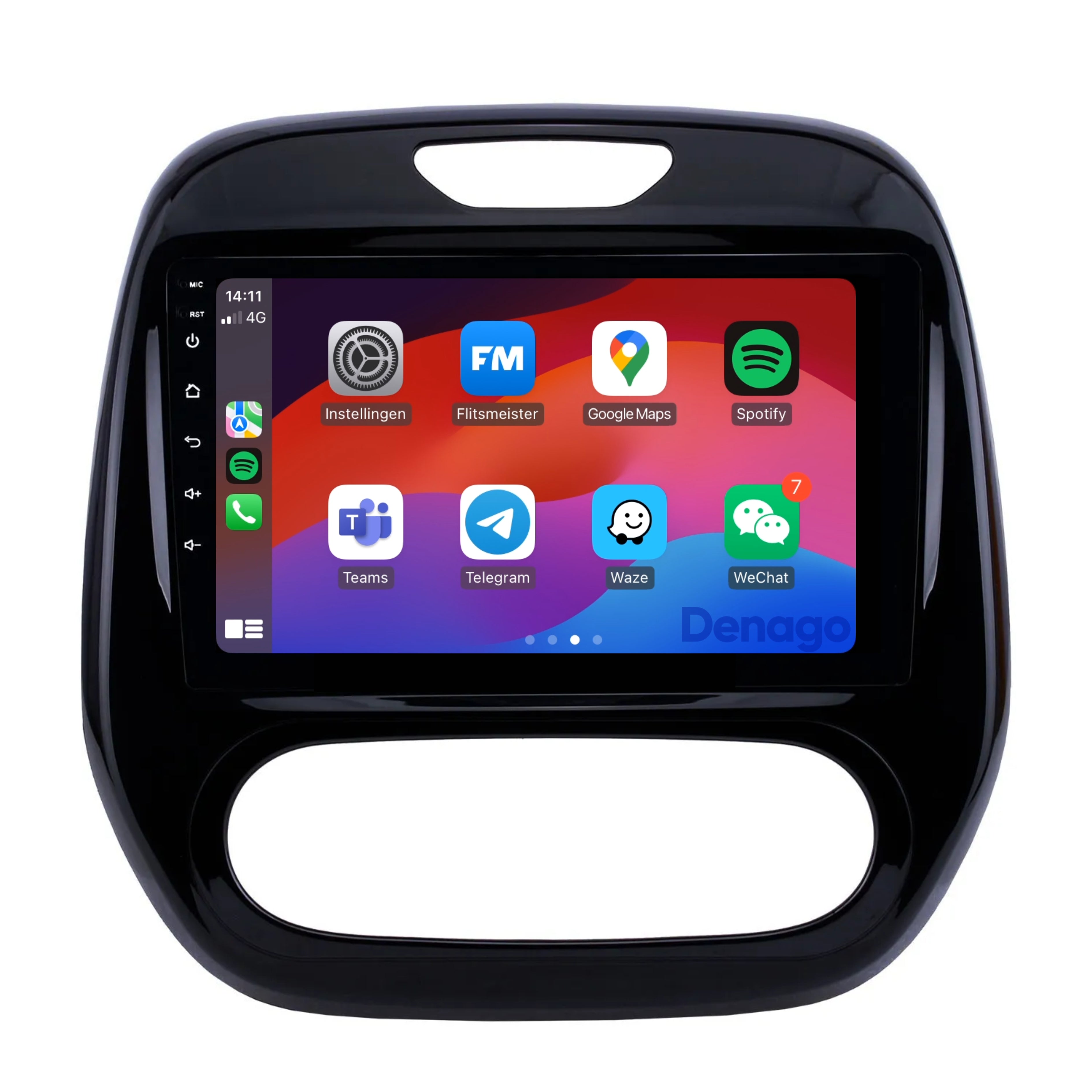 Renault Captur CarPlay autoradio | 2013 t/m 2017 | Denago DNG-A182 | 9 inch | Android 13 | Draadloos CarPlay & Android Auto