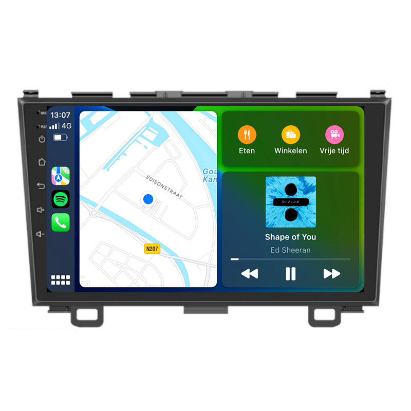 Honda CR-V | Android 13 | Autoradio | 2007 t/m 2012 | CarPlay & Android Auto-2