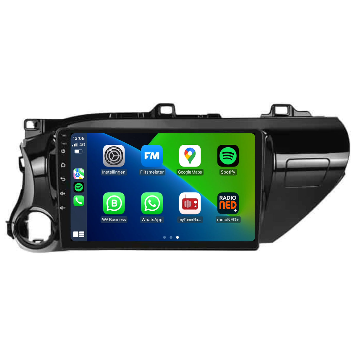 Toyota Hilux CarPlay & Android Auto autoradio | 2015 t/m 2020 | Android 13 | Davilon