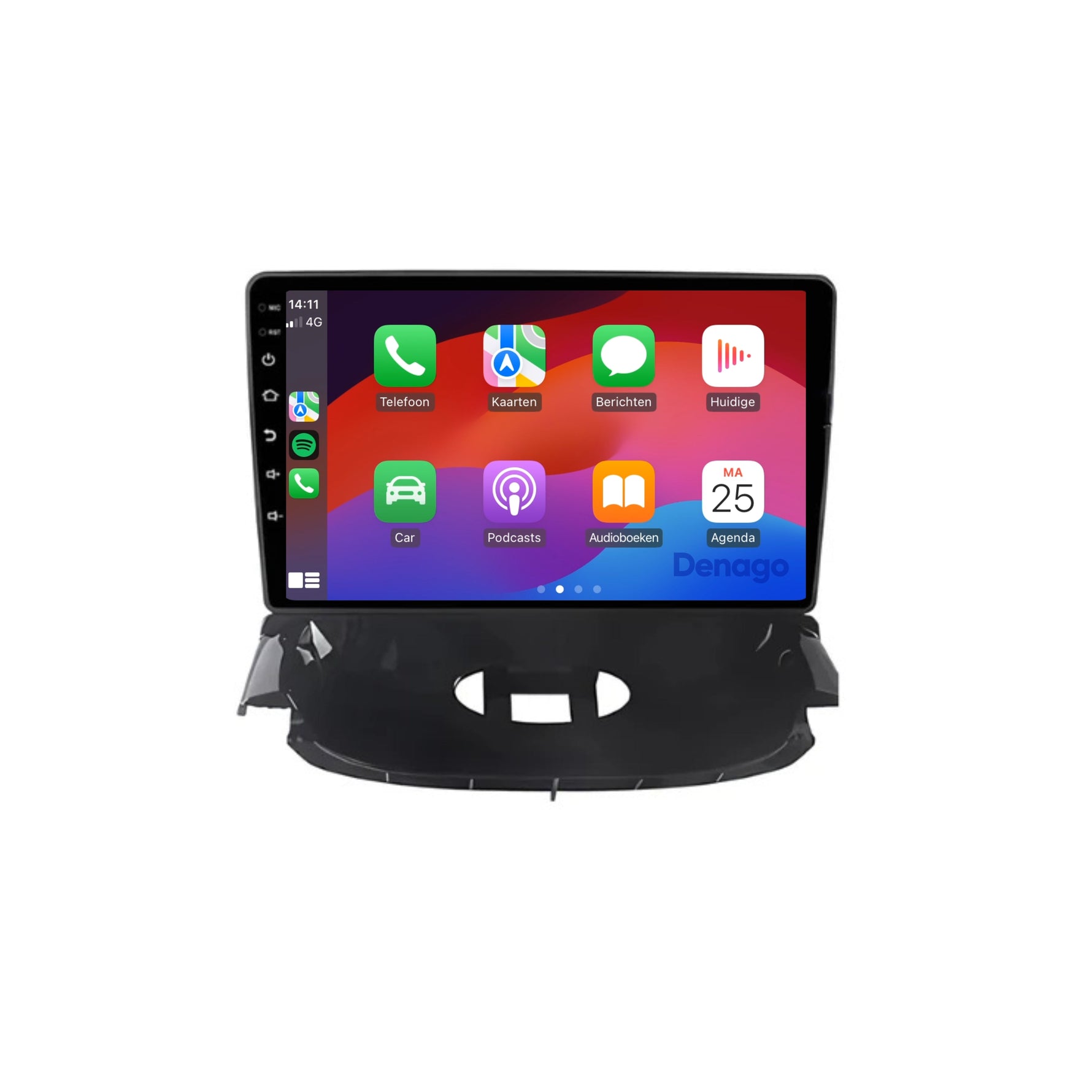 Peugeot 206 & Citroën C2 CarPlay autoradio | 2004 t/m 2013 | Denago DNG-A218 | 9 inch | Android 13 | Draadloos CarPlay & Android Auto