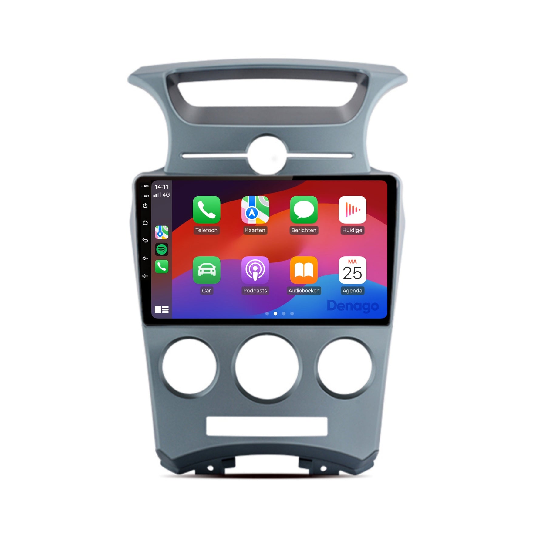 Kia Carens CarPlay autoradio | 2006 t/m 2012 | Denago DNG-A163 | 9 inch | Android 13 | Draadloos CarPlay & Android Auto
