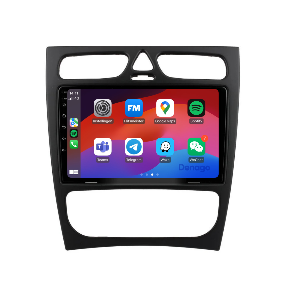 Mercedes G-klasse CarPlay autoradio | 2001 t/m 2007 | Denago DNG-A369 | 9 inch | Android 13 | Draadloos CarPlay & Android Auto-1