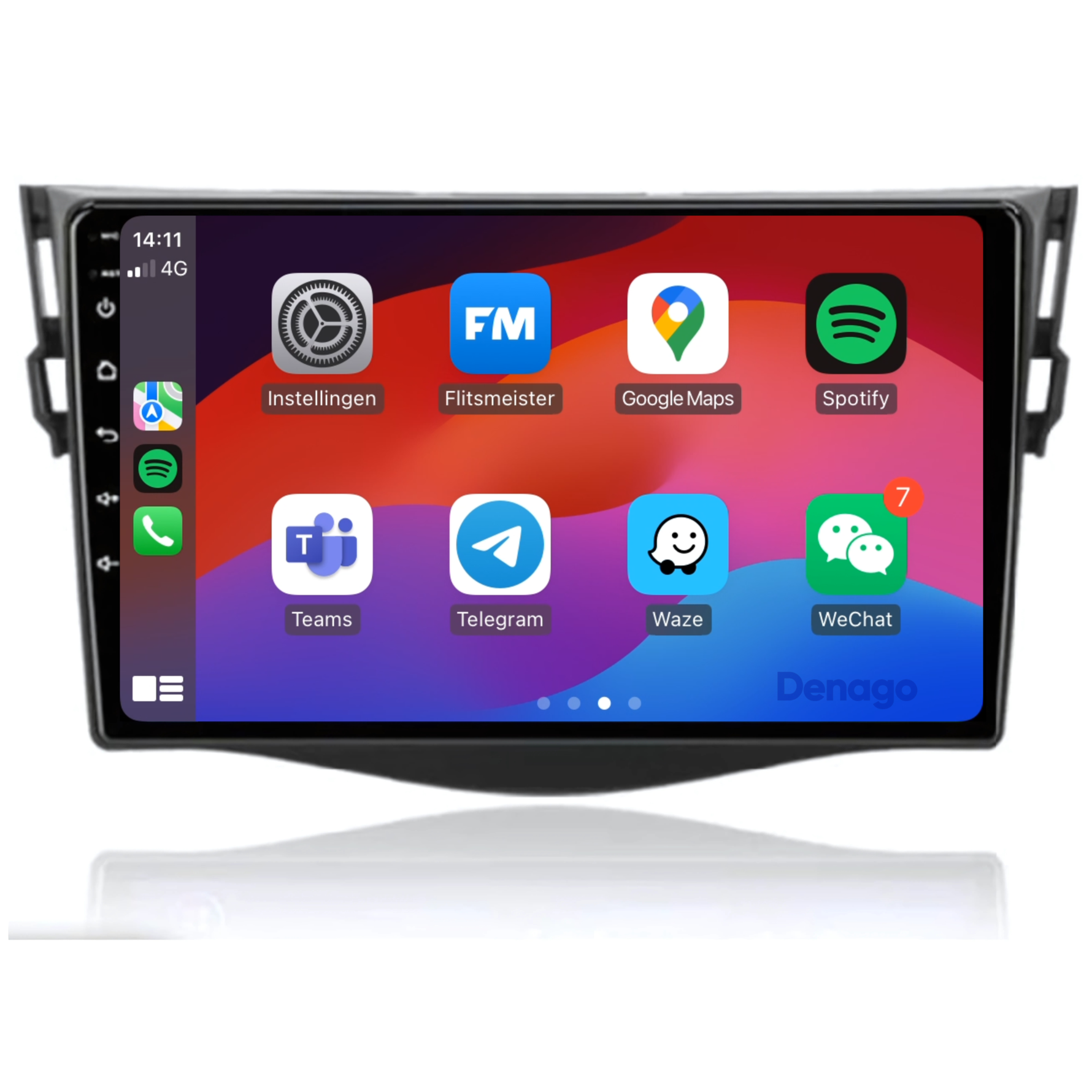 Toyota RAV4 CarPlay autoradio | 2006 t/m 2013 | Denago DNG-A39 | 9 inch | Android 13 | Draadloos CarPlay & Android Auto
