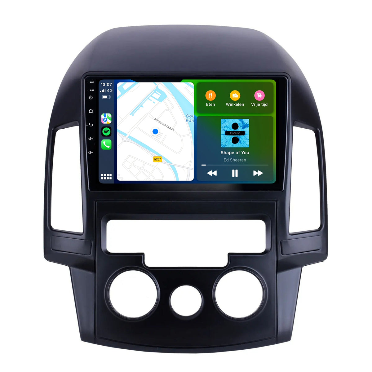 Hyundai i30 | Android 13 | Autoradio | 2007 t/m 2012 | Carplay & Android Auto | Handgeschakelde Airco-6