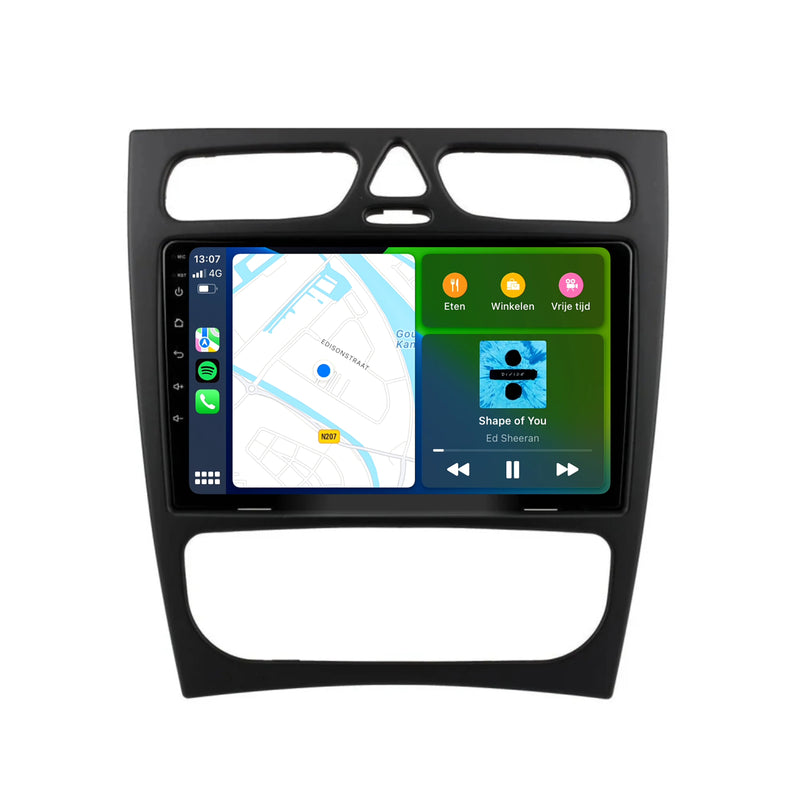 Mercedes C-Klasse W203 | Android 13 | Autoradio | 2000 t/m 2004 | CarPlay & Android Auto-4