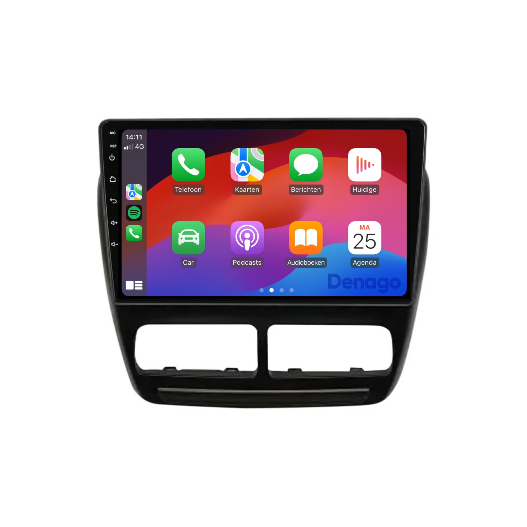 Fiat Doblo CarPlay autoradio | 2010 t/m 2014 | Denago DNG-A213 | 9 inch | Android 13 | Draadloos CarPlay & Android Auto