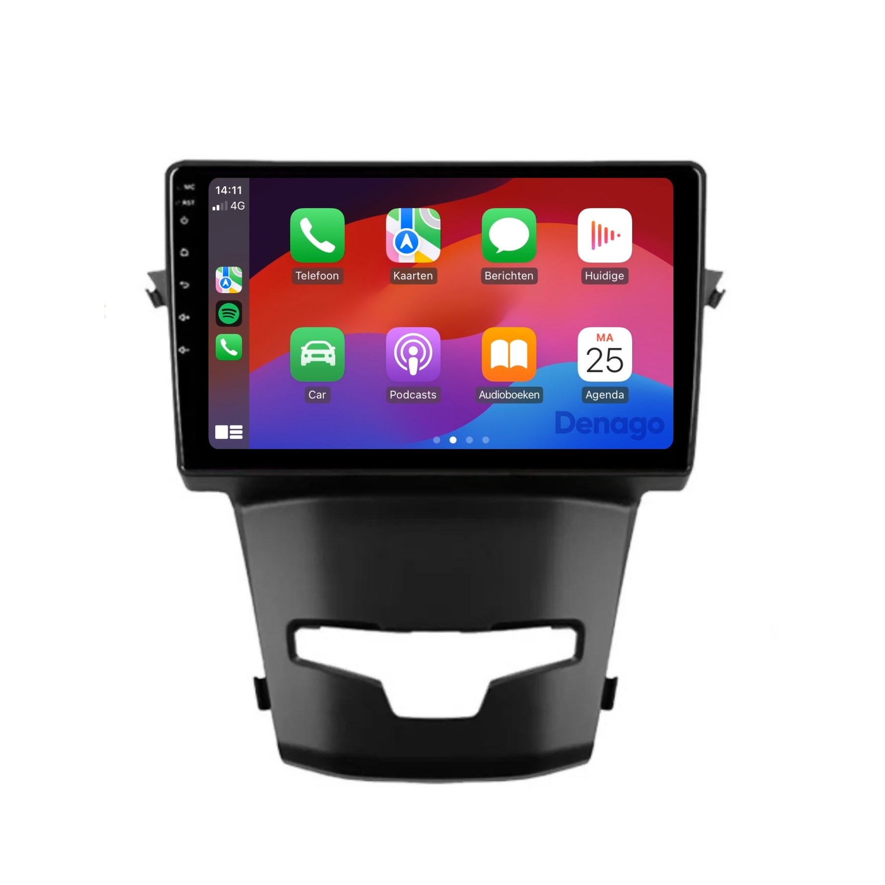 SsangYong Korando CarPlay autoradio | 2014 t/m 2018 | Denago DNG-A217 | 9 inch | Android 13 | Draadloos CarPlay & Android Auto
