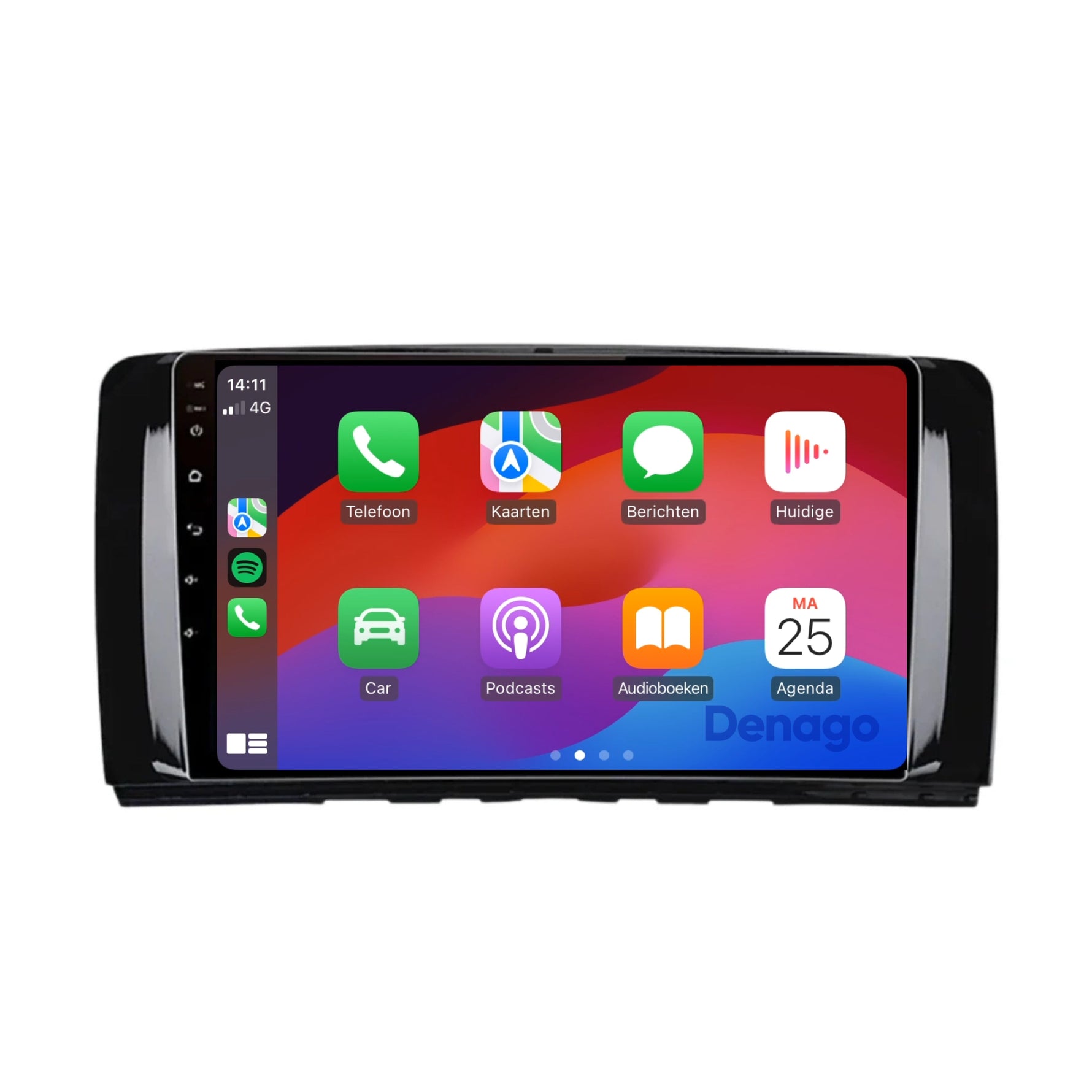 Mercedes R-Klasse CarPlay autoradio | 2005 t/m 2013 | Denago DNG-A190 | 9 inch | Android 13 | Draadloos CarPlay & Android Auto
