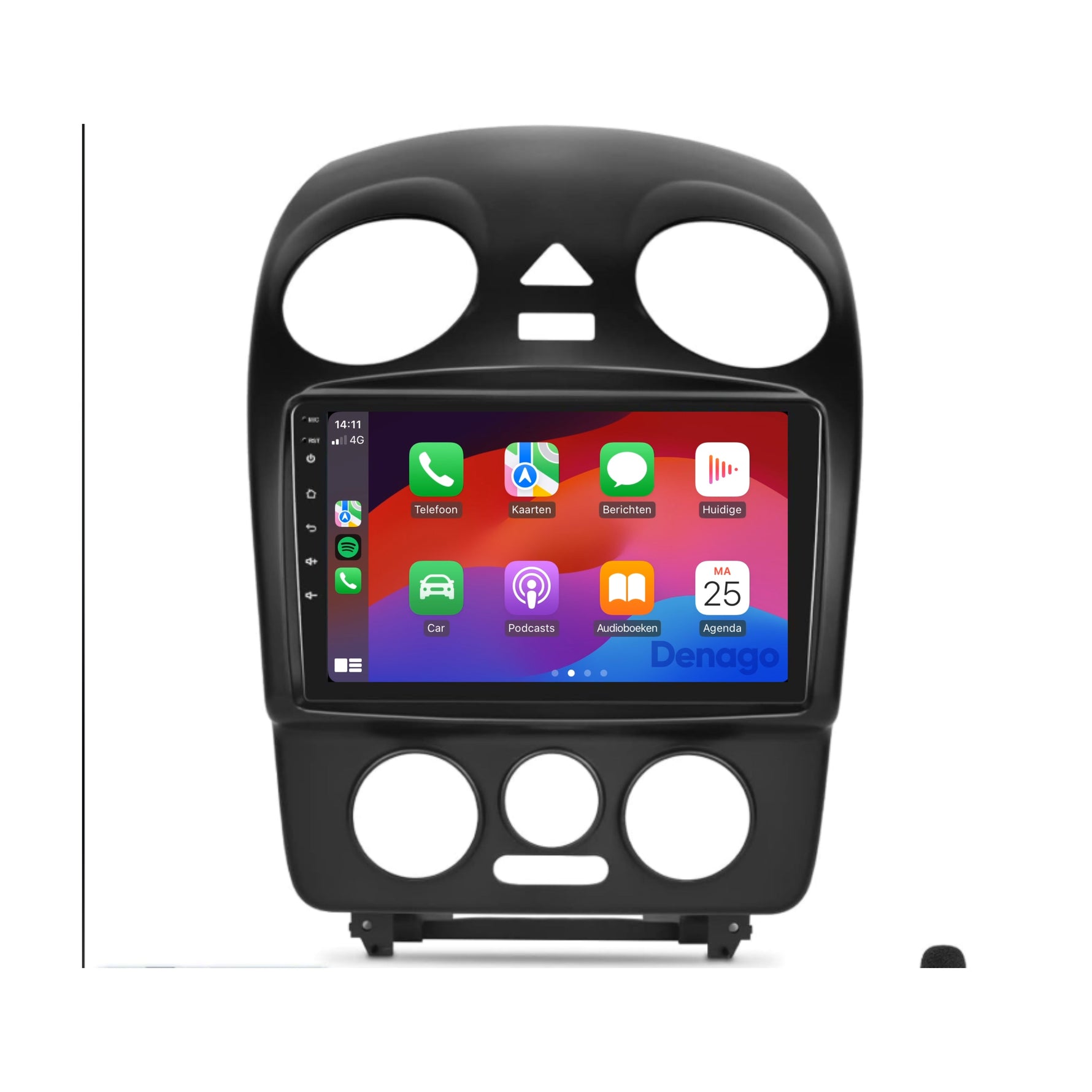 Volkswagen Beetle CarPlay autoradio | 2004 t/m 2010 | Denago DNG-A312 | 9 inch | Android 13 | Draadloos CarPlay & Android Auto